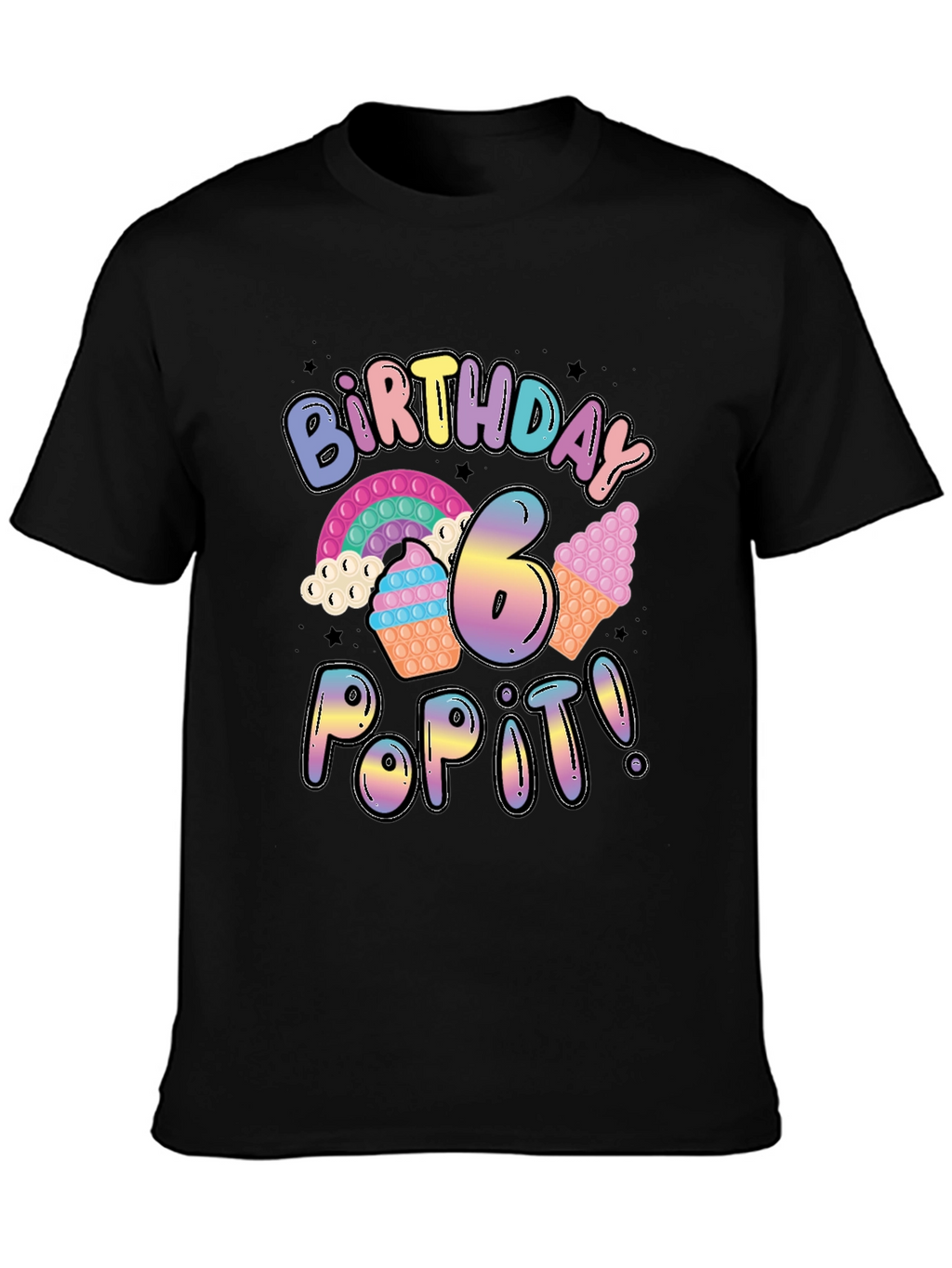 Birthday Pop It T-Shirt - 6th Birthday