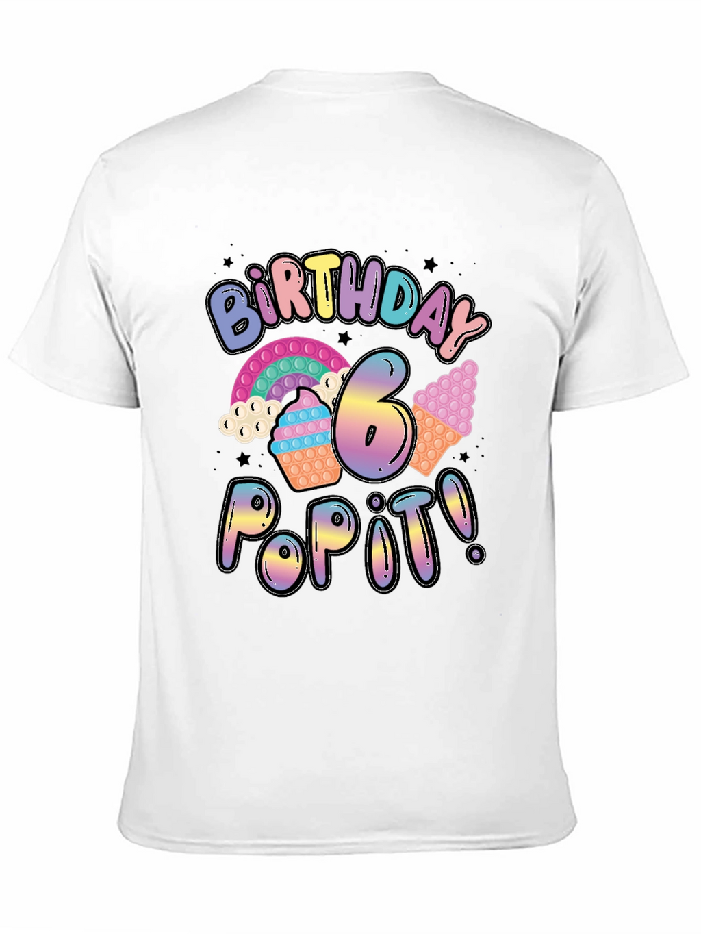 Birthday Pop It T-Shirt - 6th Birthday