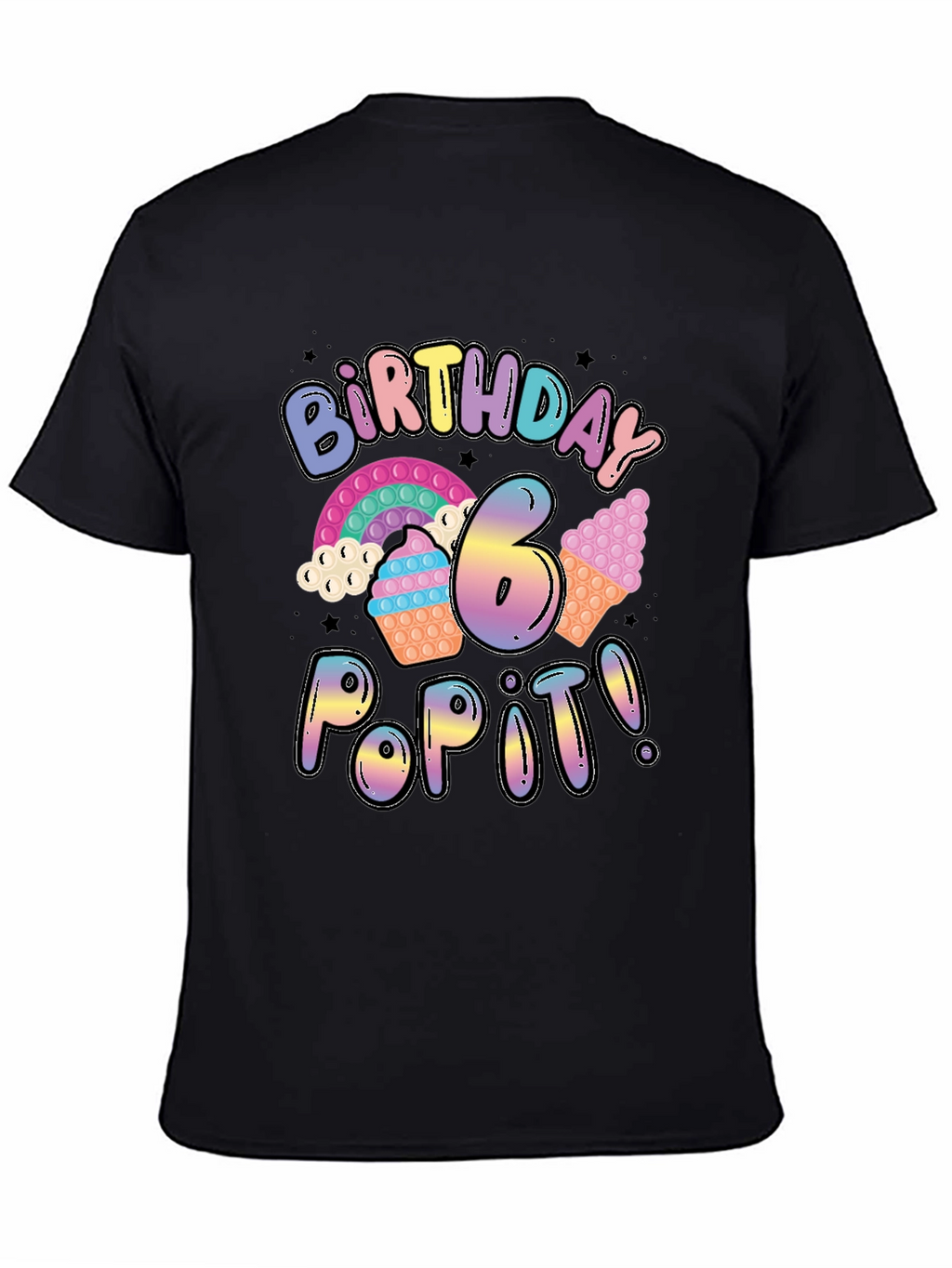 Birthday Pop It T-Shirt - 6th Birthday
