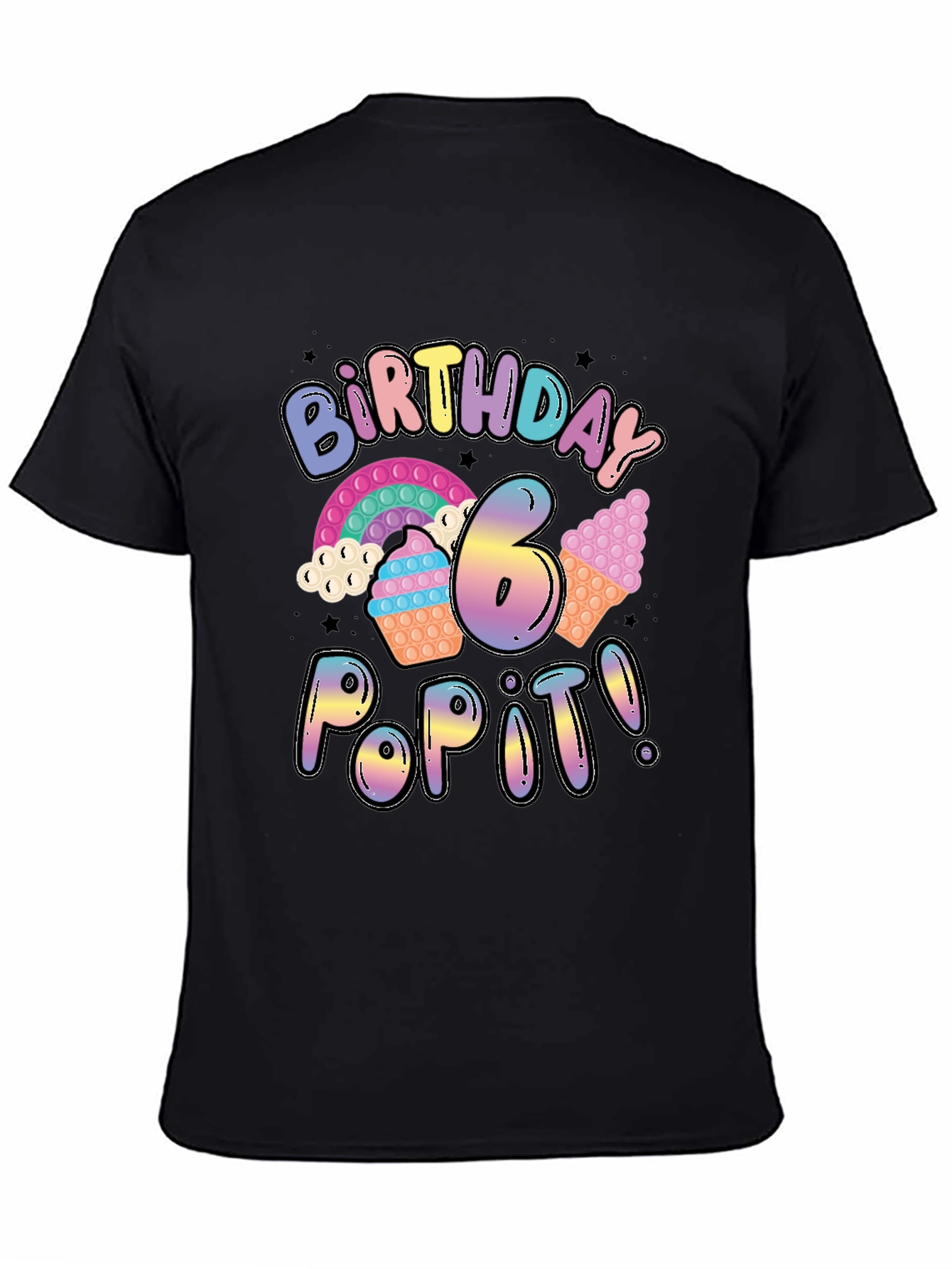 Birthday Pop It T-Shirt - 6th Birthday
