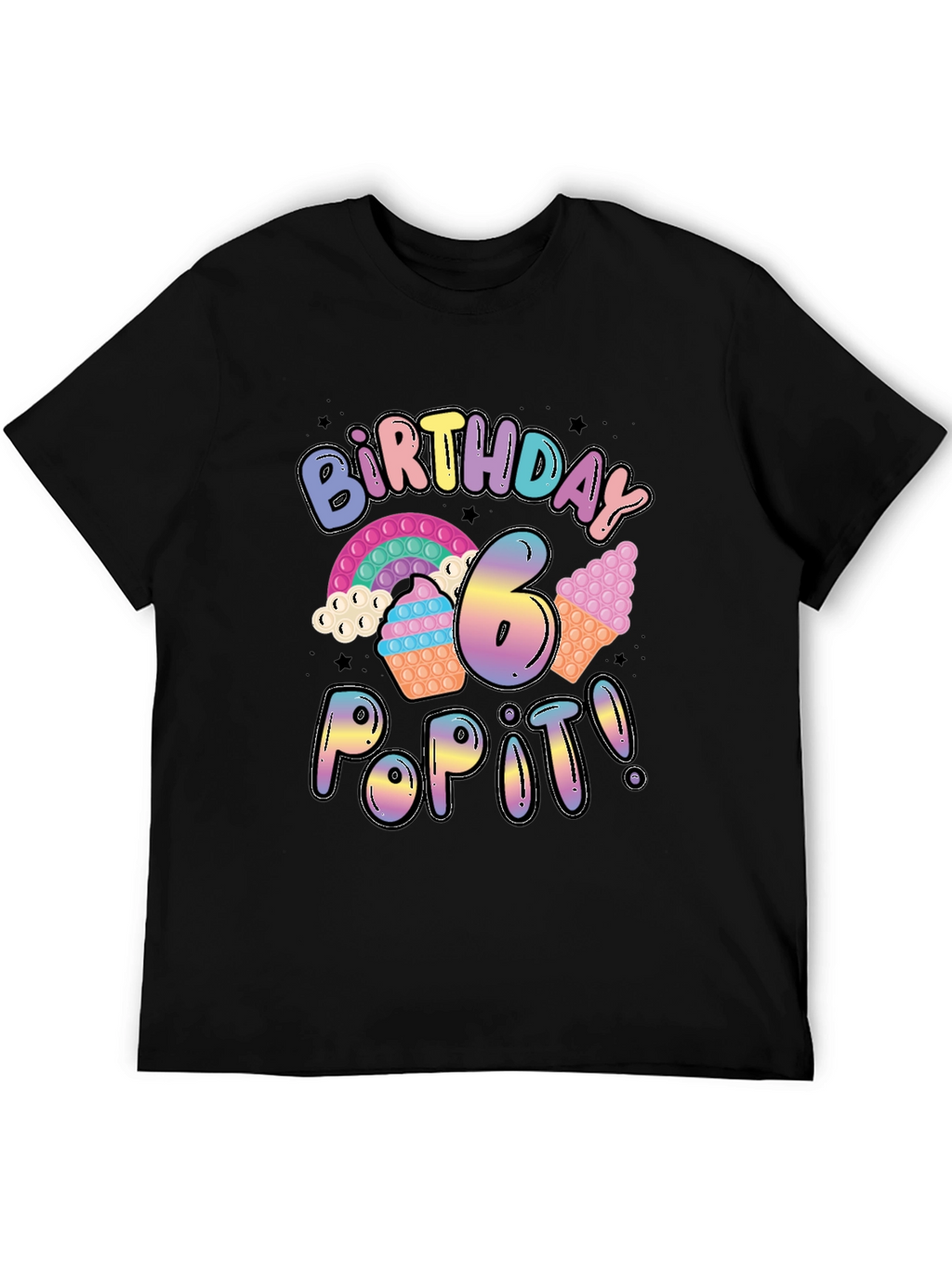 Birthday Pop It T-Shirt - 6th Birthday