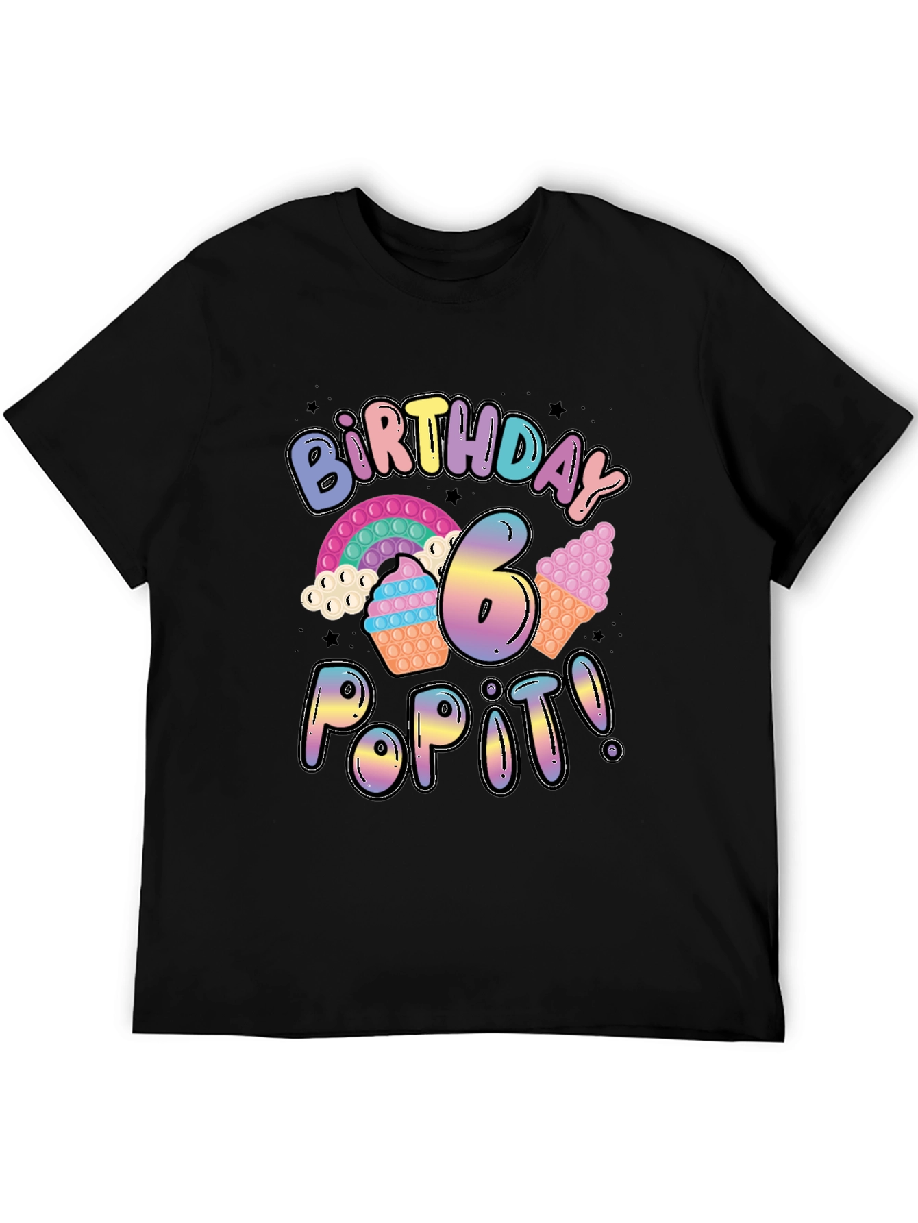 Birthday Pop It T-Shirt - 6th Birthday
