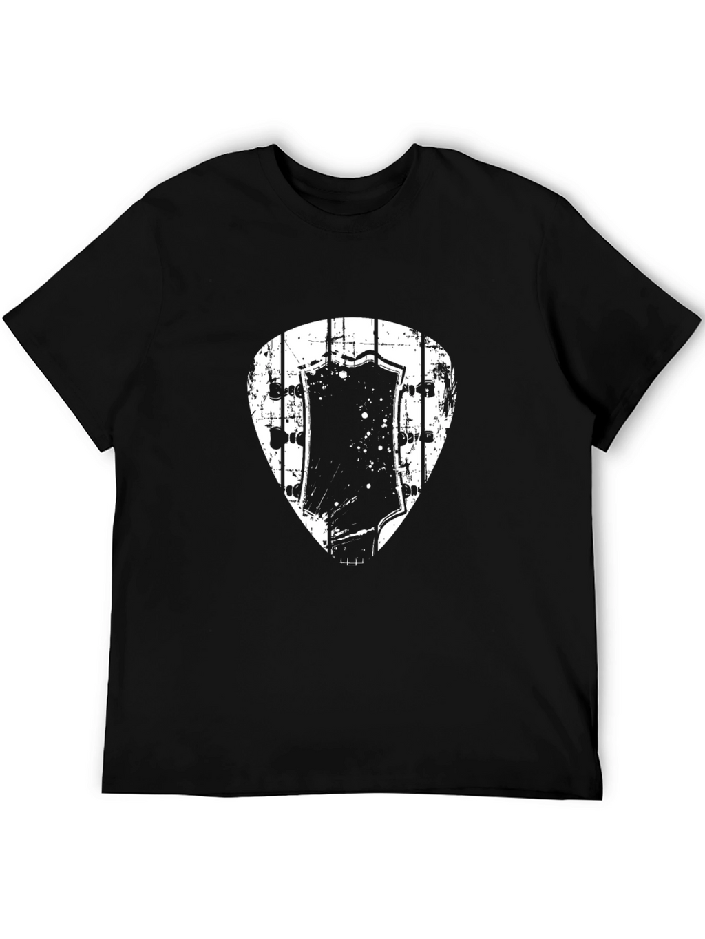 Guitar Pick Headstock Graphic T-Shirt