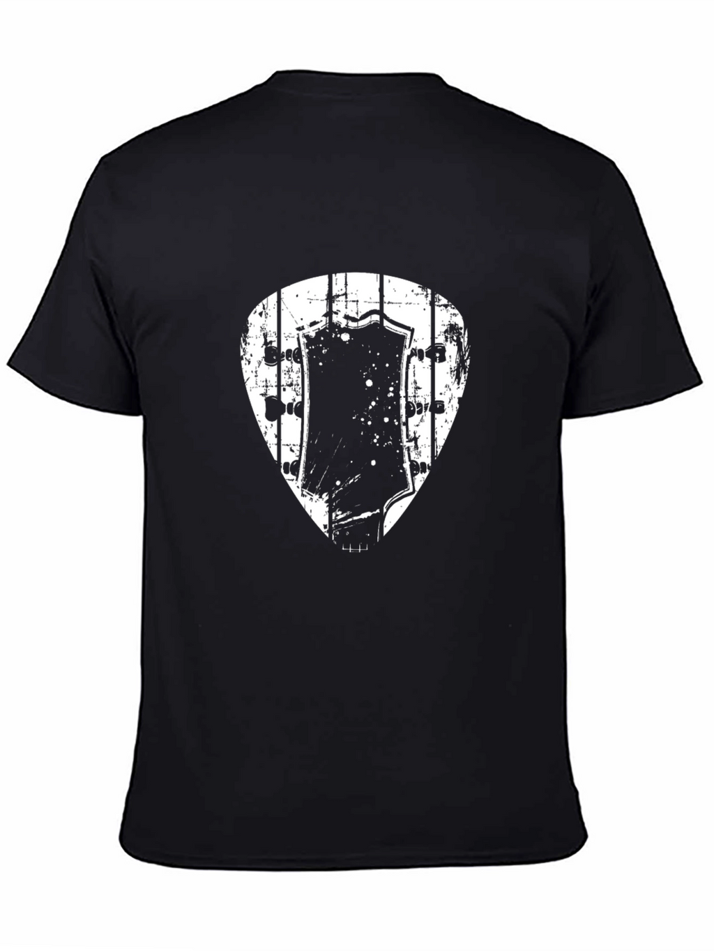 Guitar Pick Headstock Graphic T-Shirt