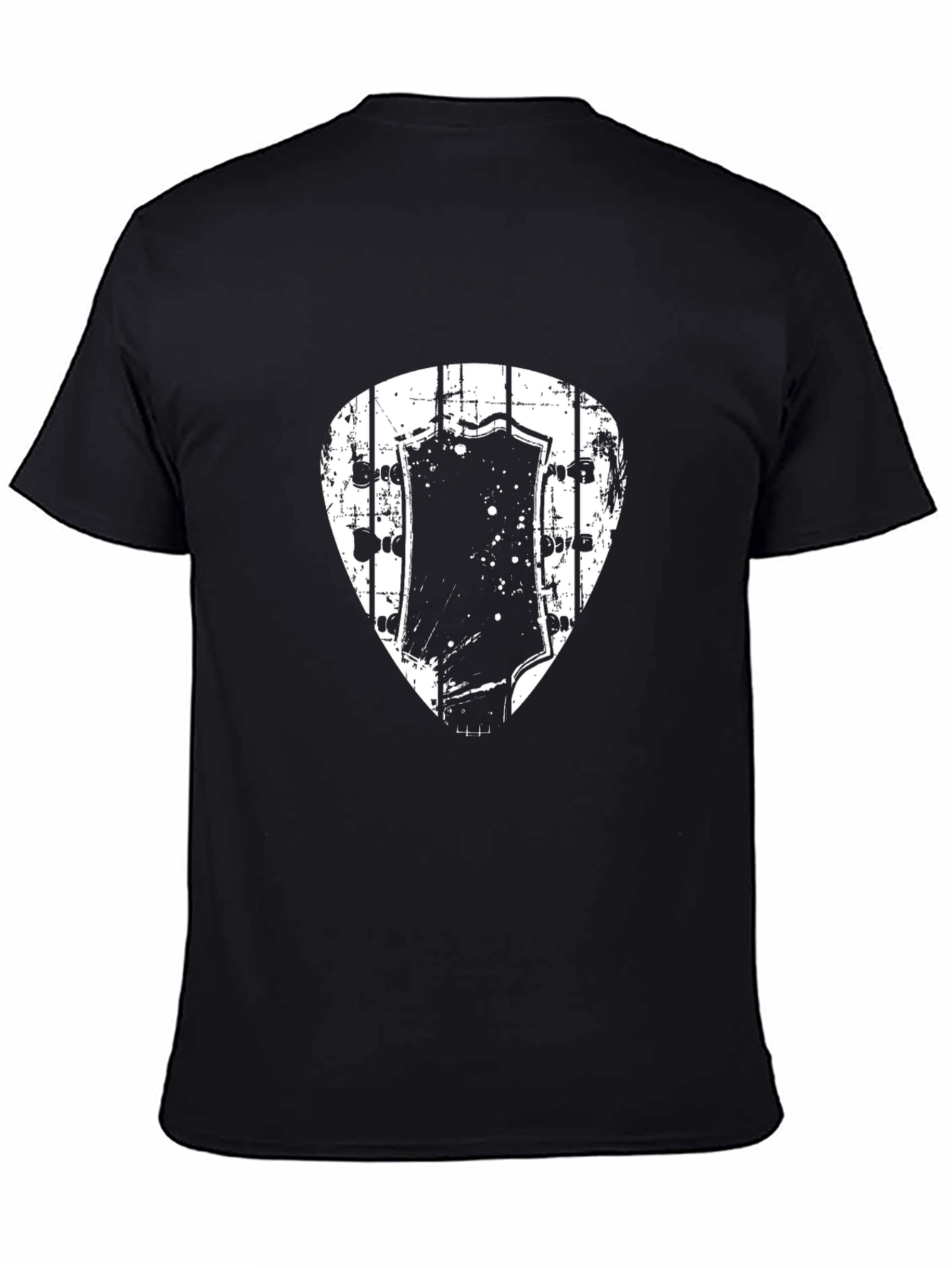 Guitar Pick Headstock Graphic T-Shirt