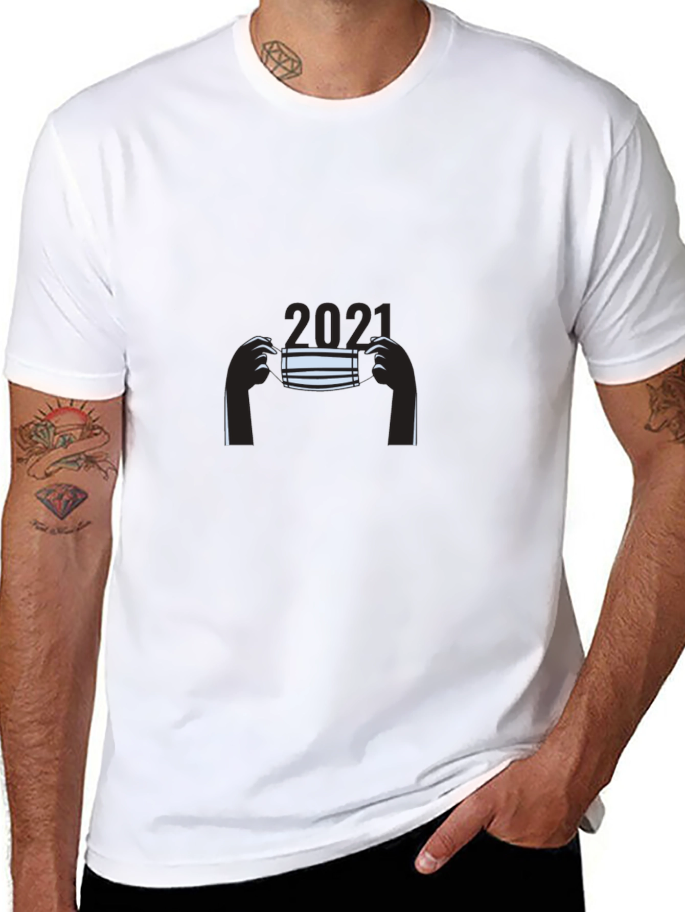2021 Mask Graphic T-Shirt