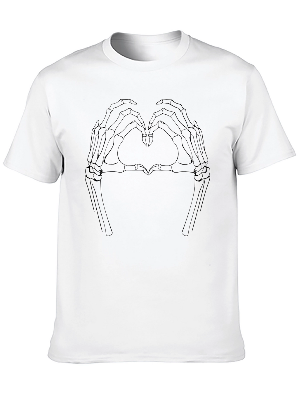 Skeleton Hand Heart Graphic Tee