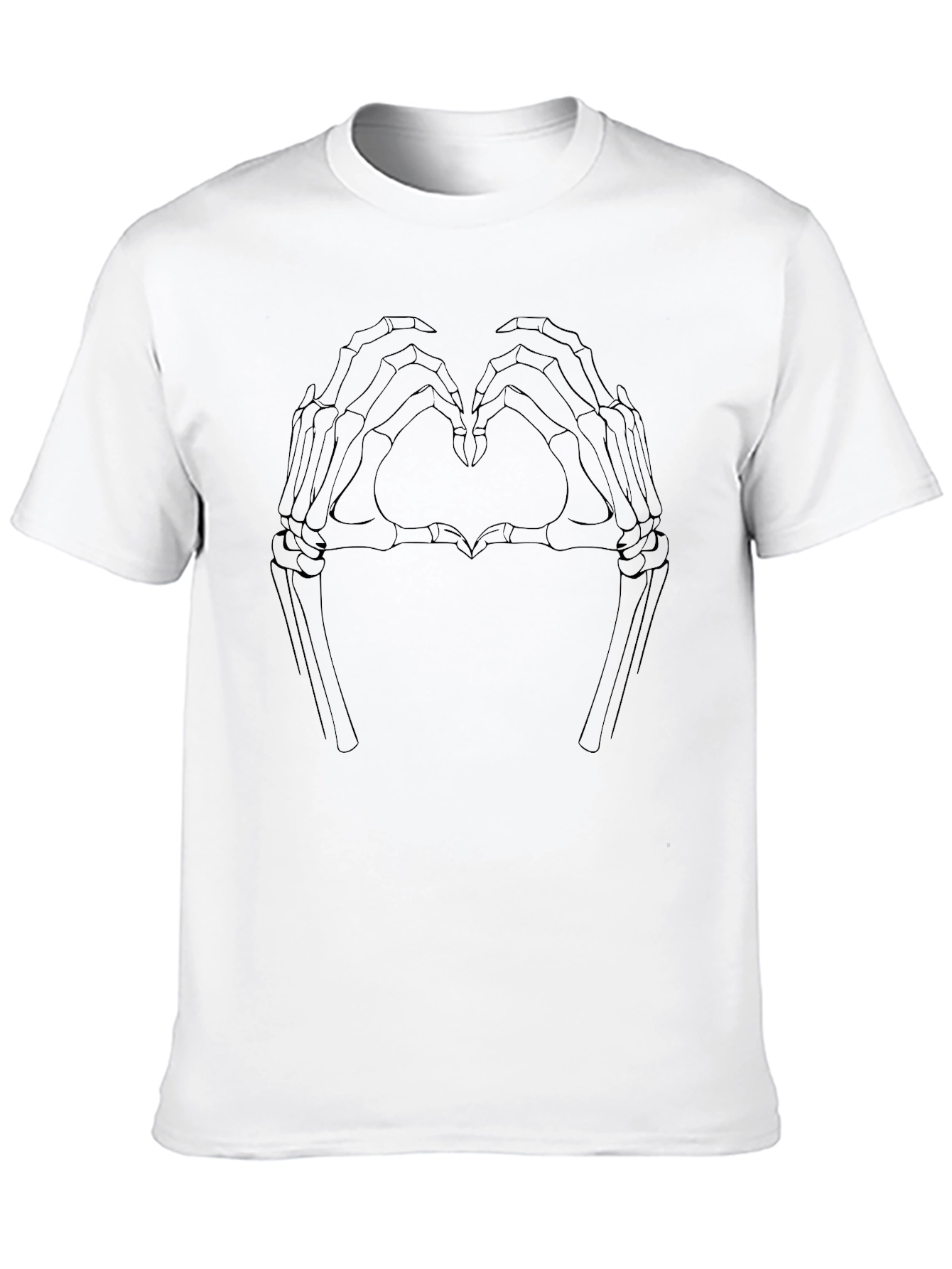 Skeleton Hand Heart Graphic Tee