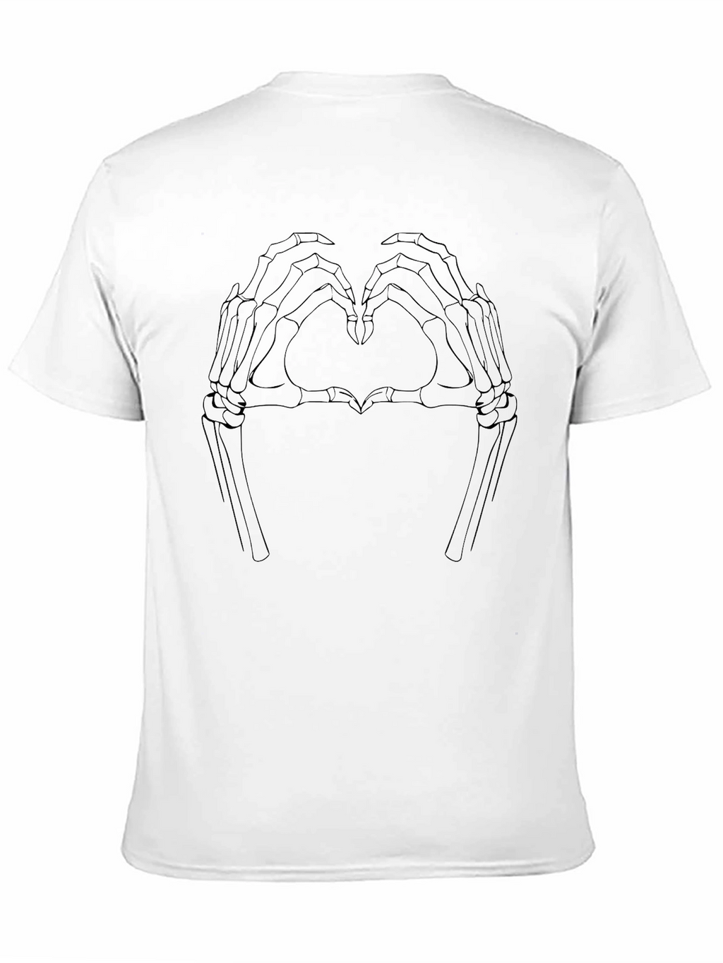 Skeleton Hand Heart Graphic Tee
