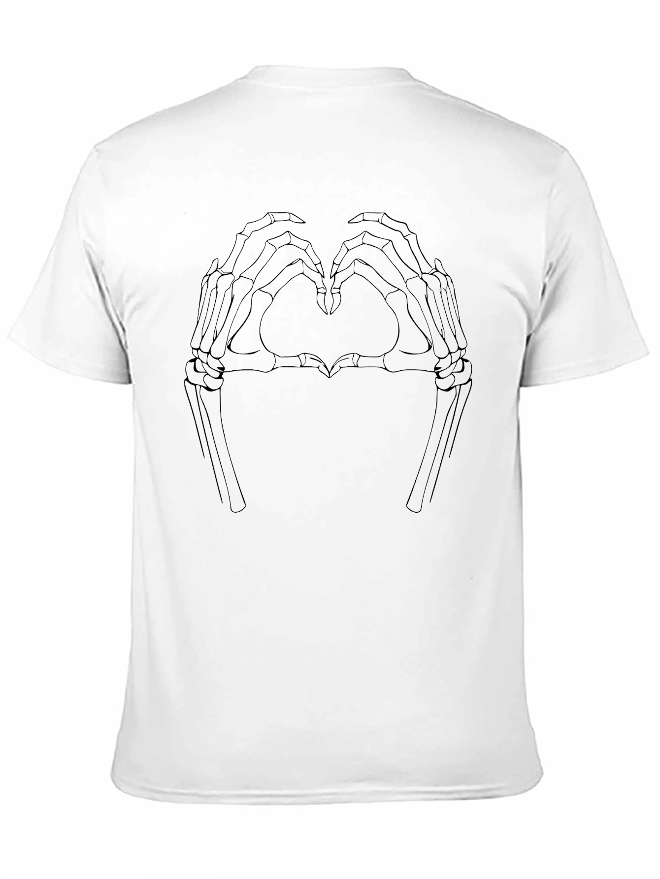 Skeleton Hand Heart Graphic Tee