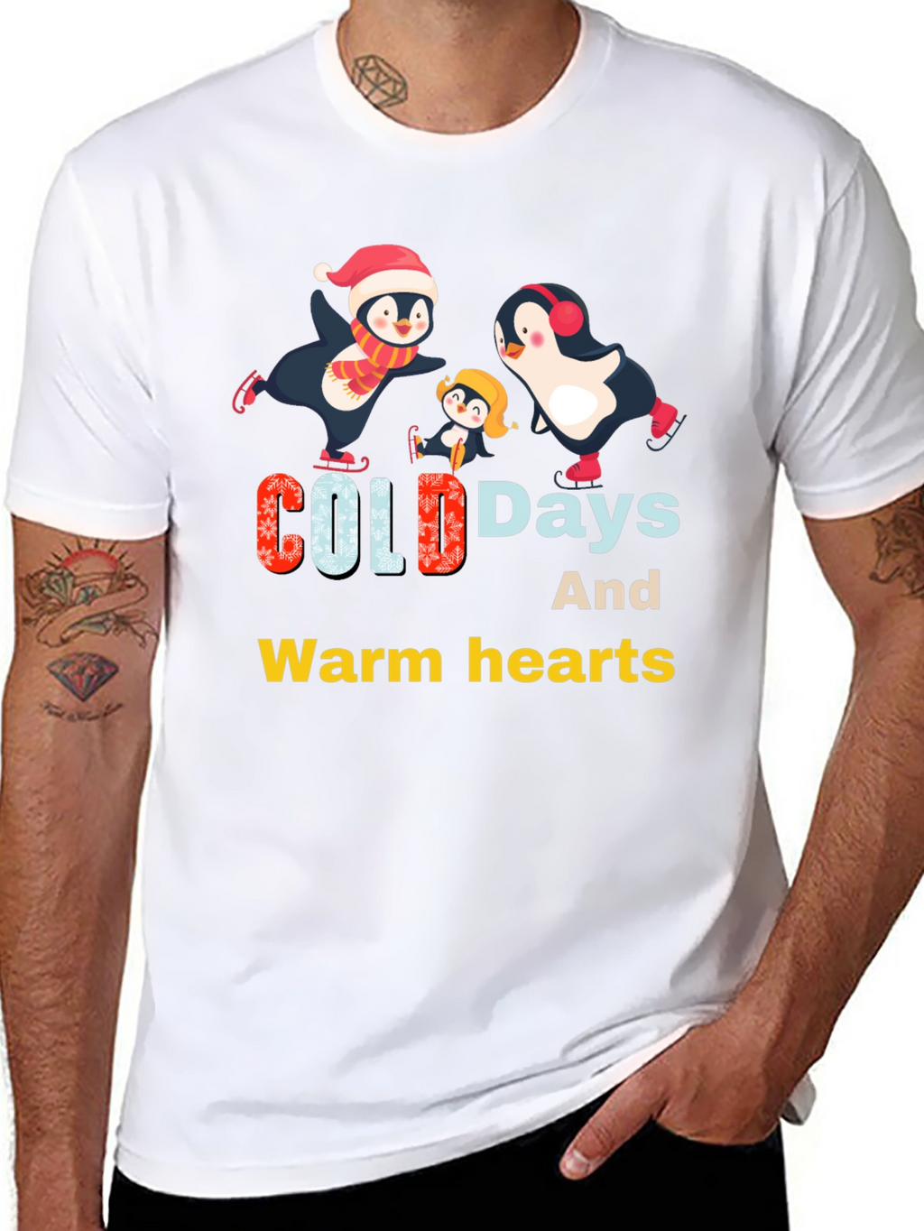 Penguin Family Winter T-Shirt