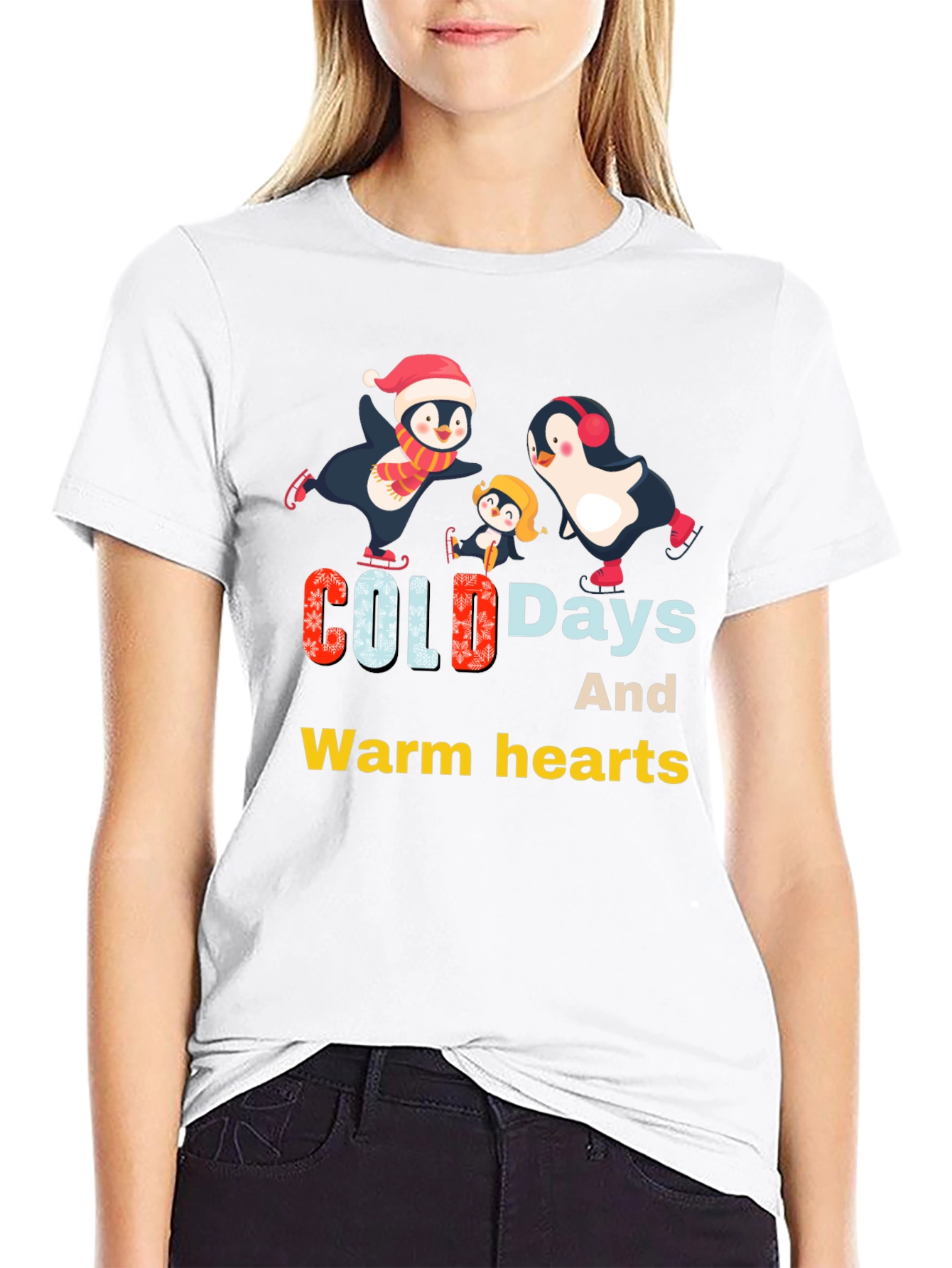 Penguin Family Winter T-Shirt
