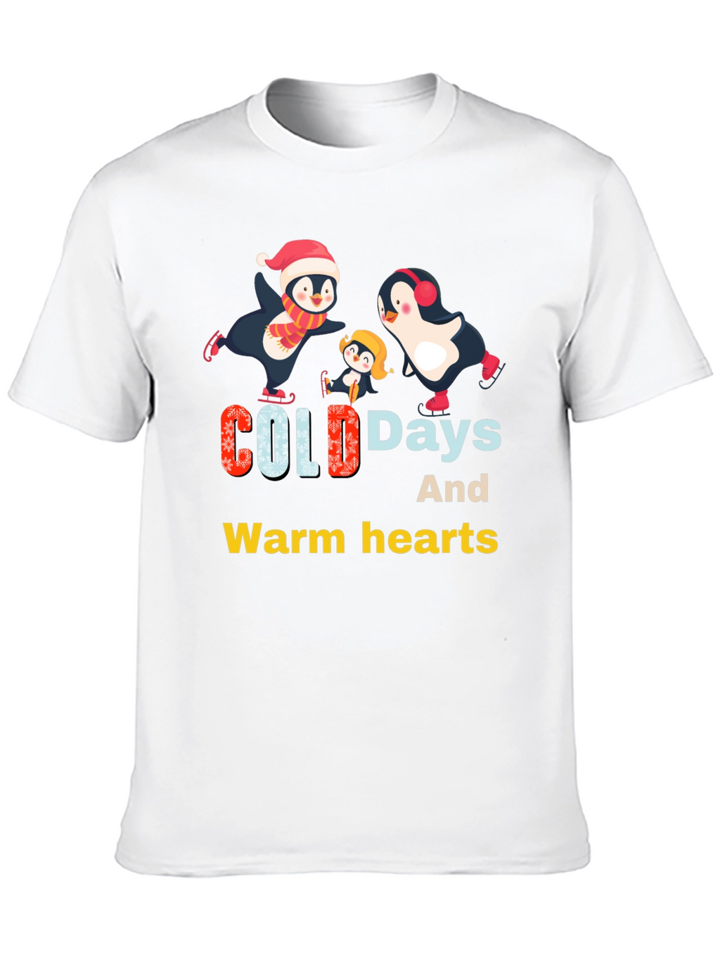 Penguin Family Winter T-Shirt