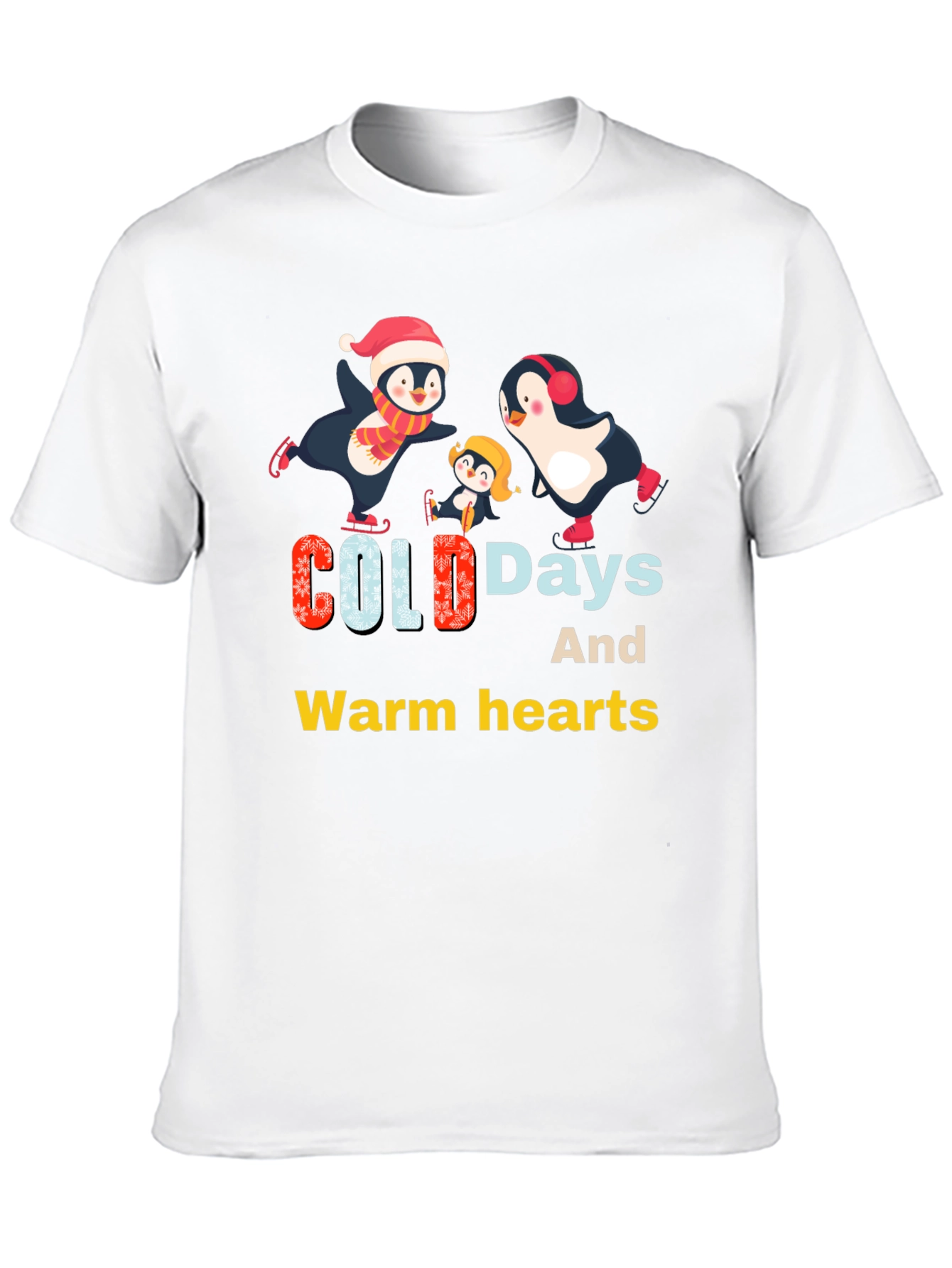 Penguin Family Winter T-Shirt