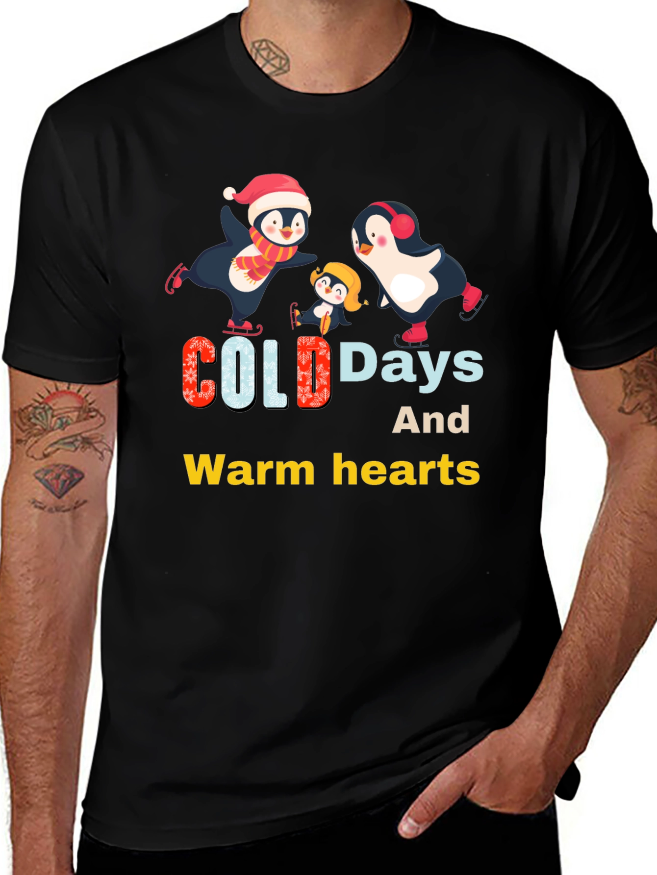 Penguin Family Winter T-Shirt