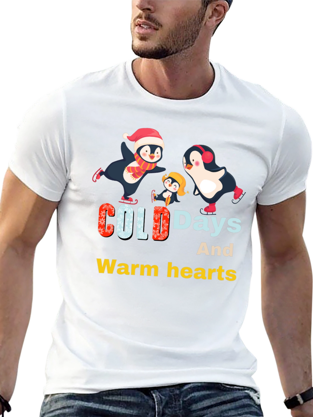 Penguin Family Winter T-Shirt