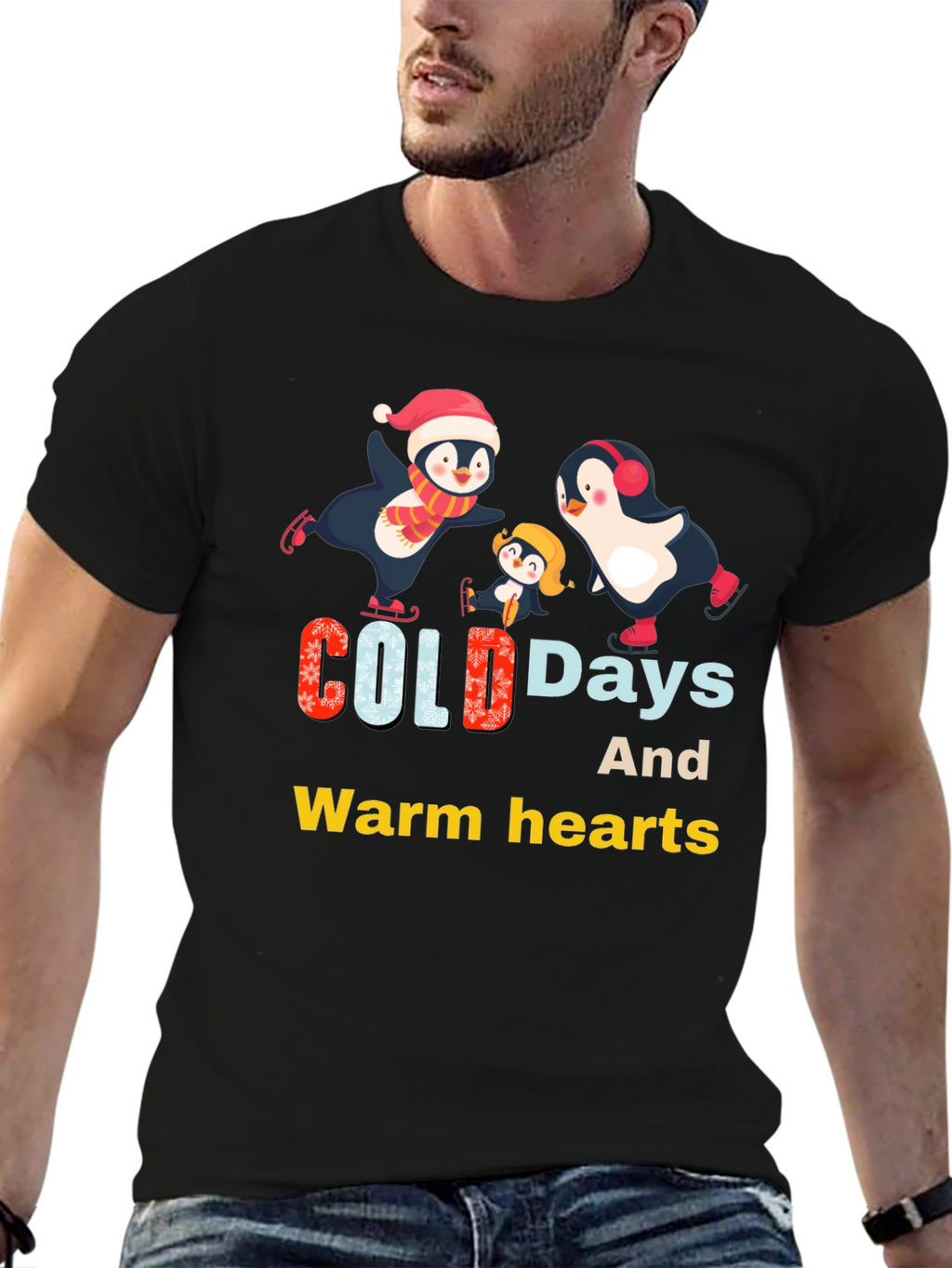Penguin Family Winter T-Shirt