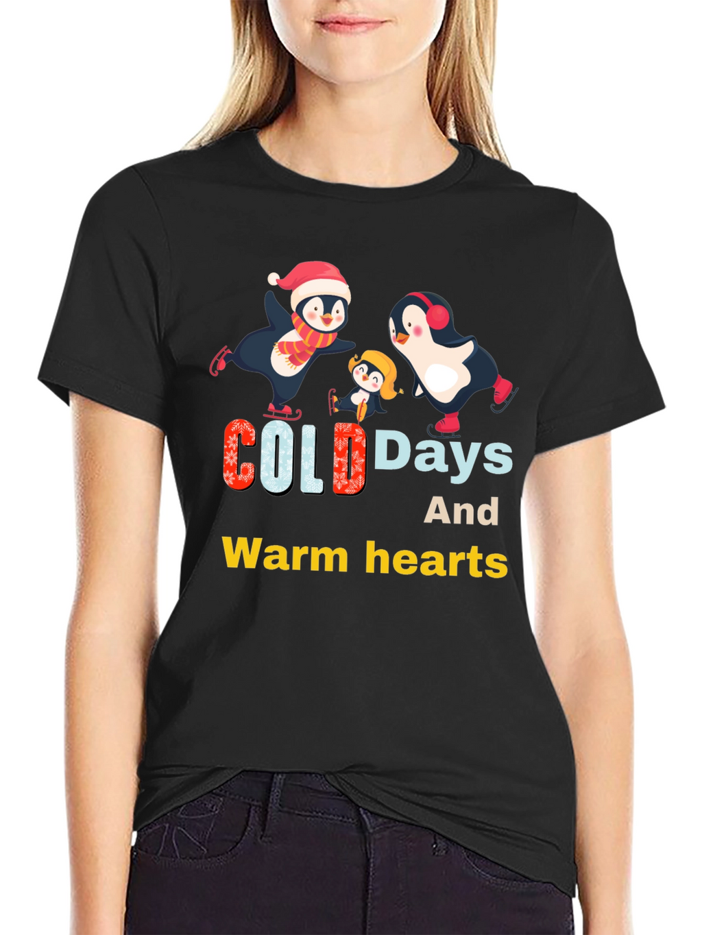 Penguin Family Winter T-Shirt