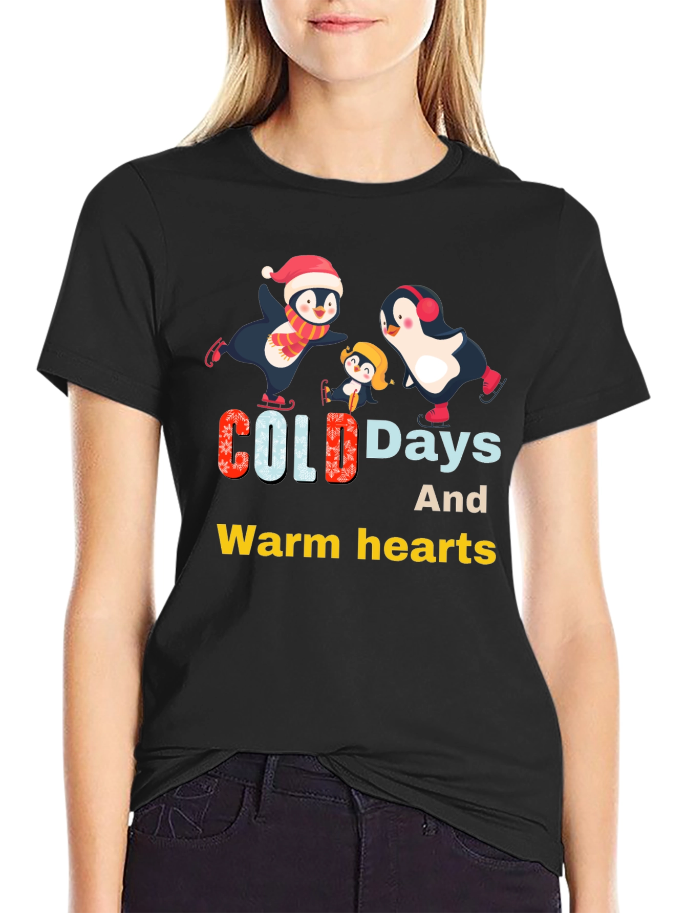 Penguin Family Winter T-Shirt