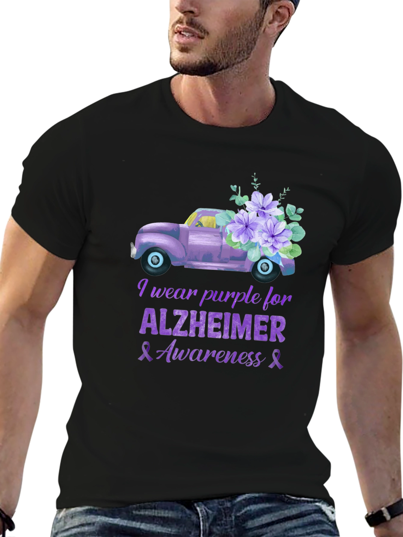 Purple Alzheimers Awareness T-Shirt