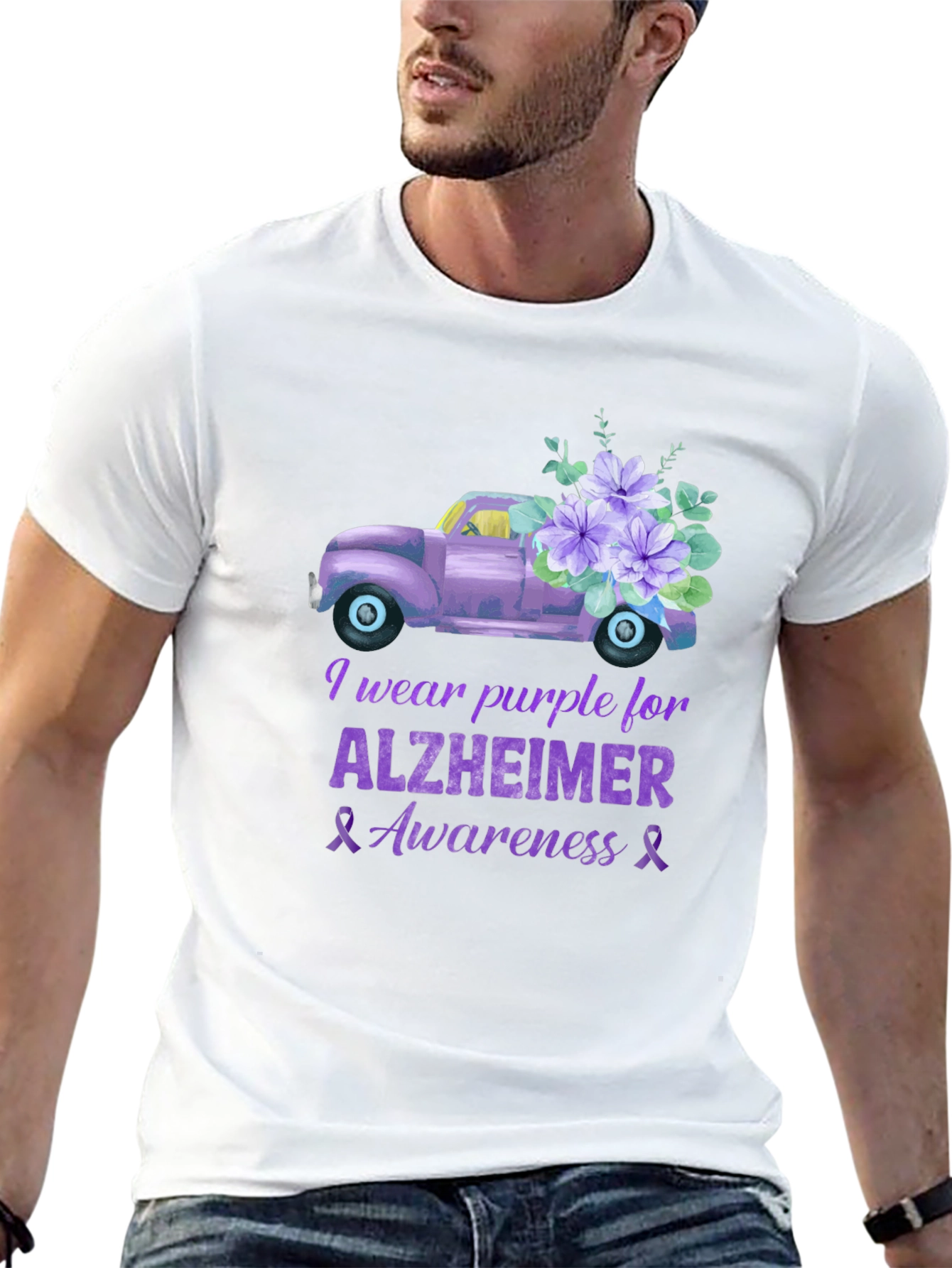 Purple Alzheimers Awareness T-Shirt