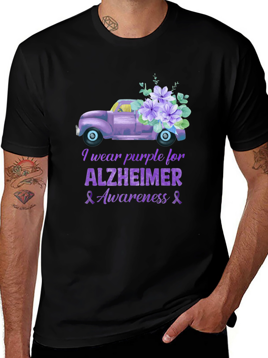 Purple Alzheimers Awareness T-Shirt