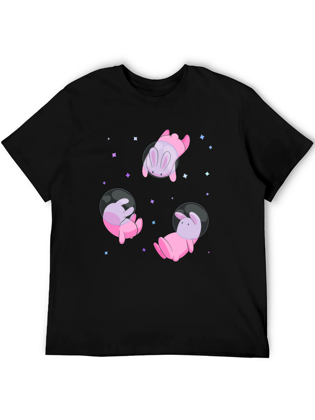Cosmic Bunny T-Shirt - Black