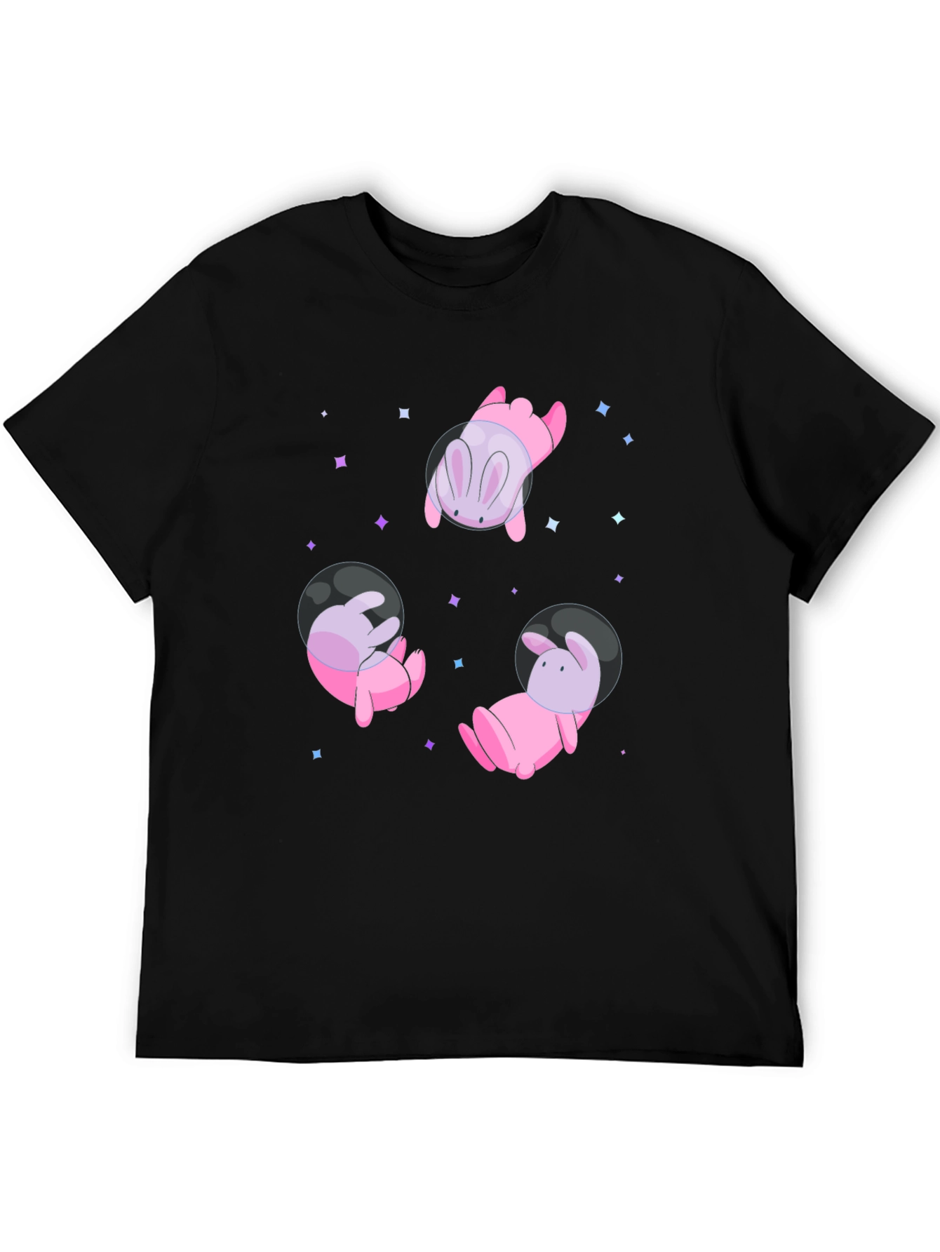 Cosmic Bunny T-Shirt - Black