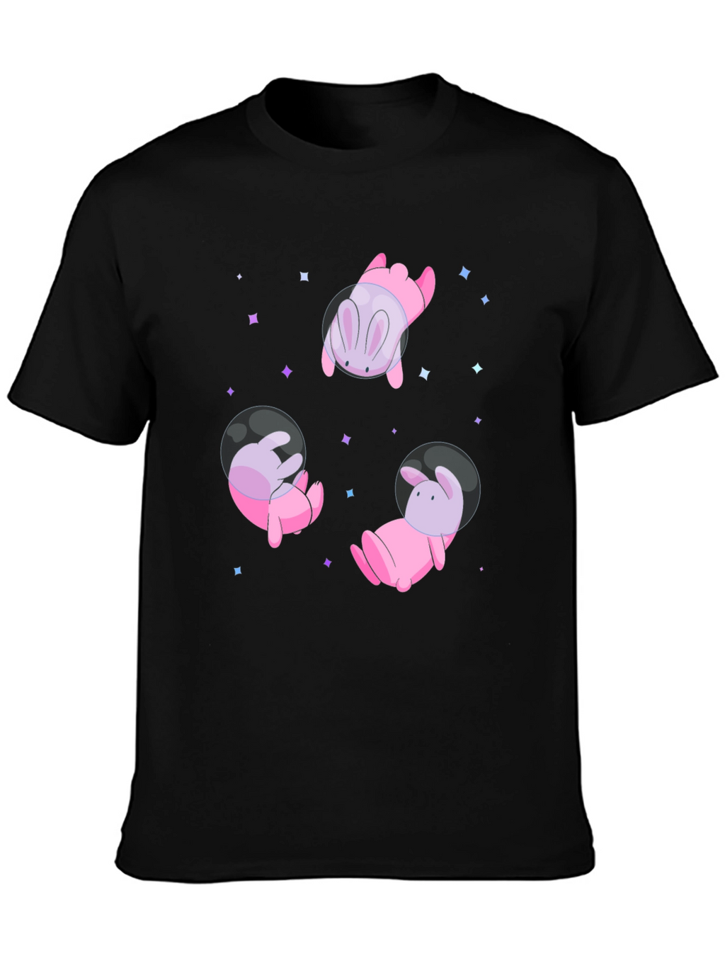 Cosmic Bunny T-Shirt - Black