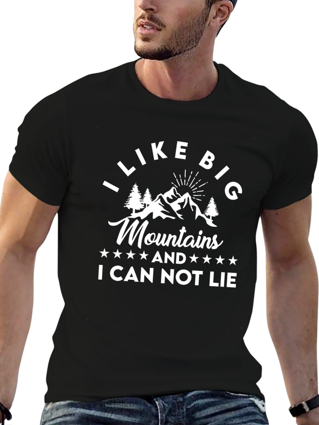 I Like Big Mountains Funny Graphic Tee