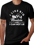 I Like Big Mountains Funny Graphic Tee