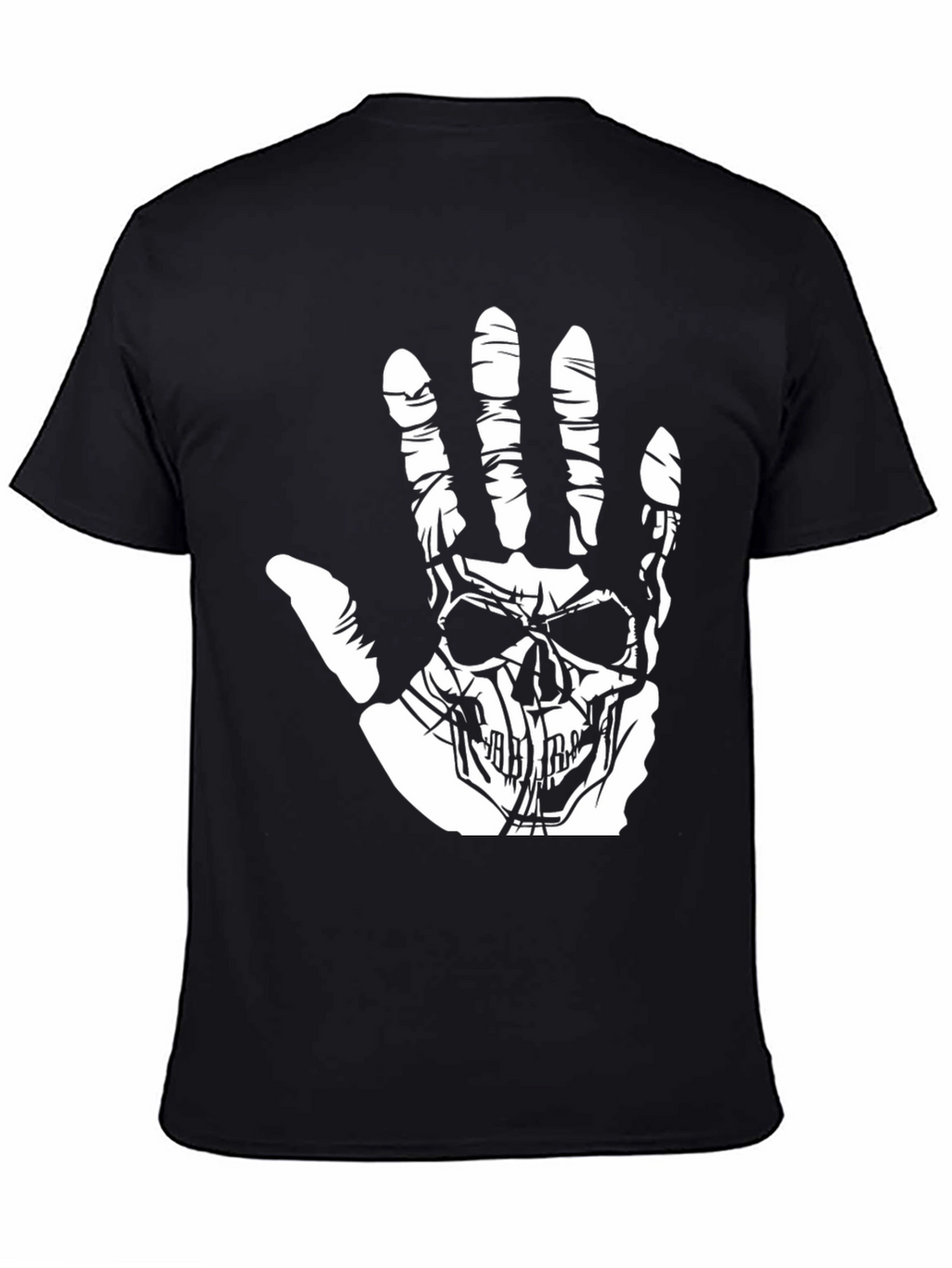 Skull Hand Graphic Black T-Shirt