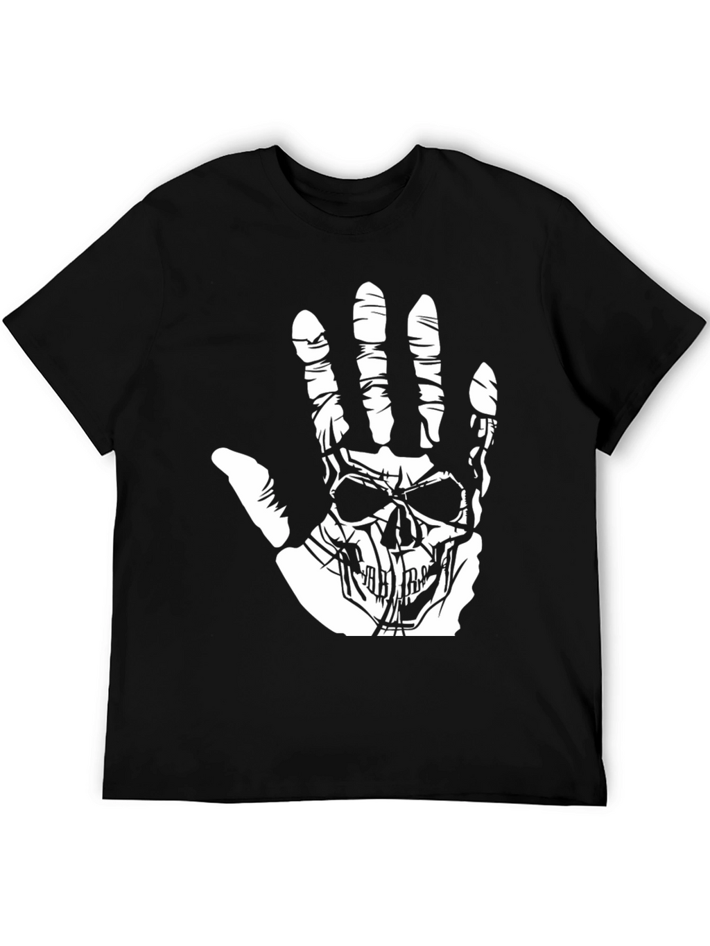 Skull Hand Graphic Black T-Shirt