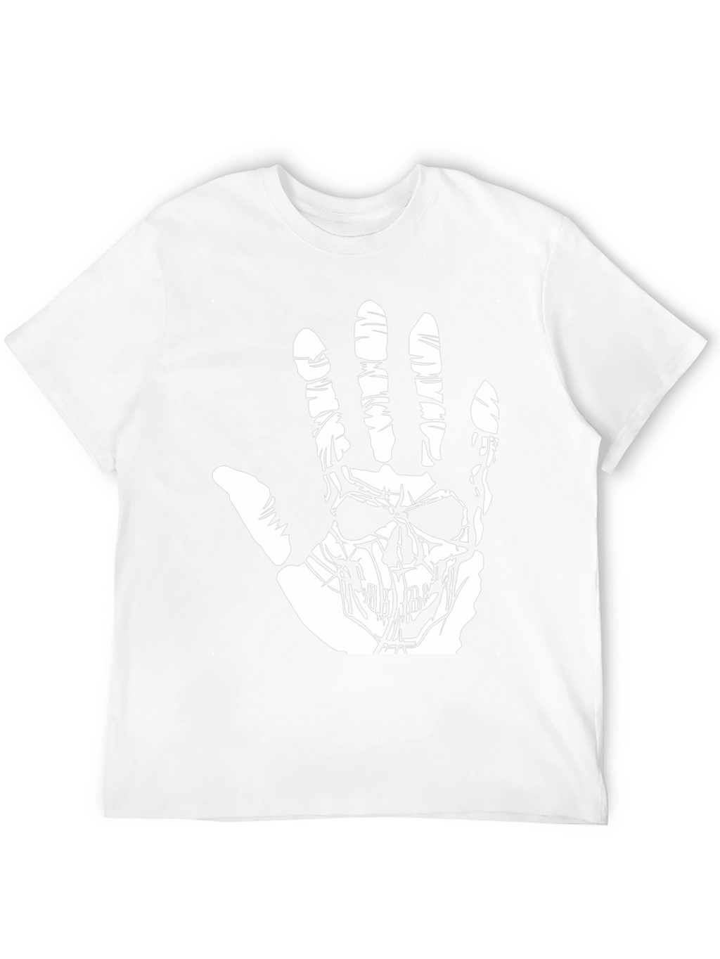 Skull Hand Graphic Black T-Shirt