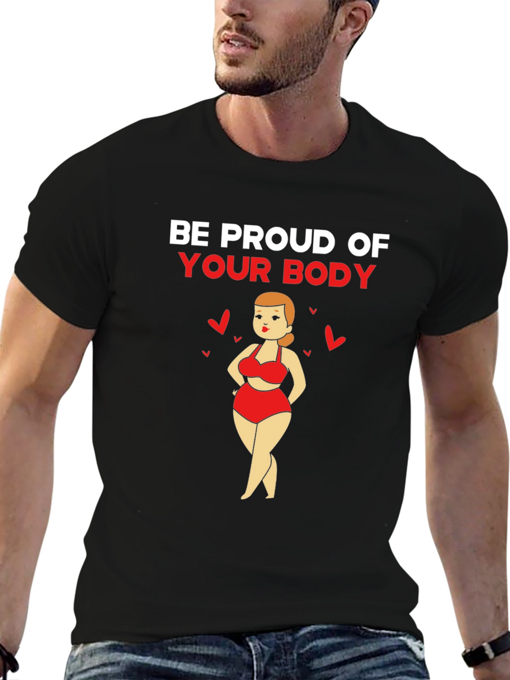 Be Proud Body Positive Graphic Tee