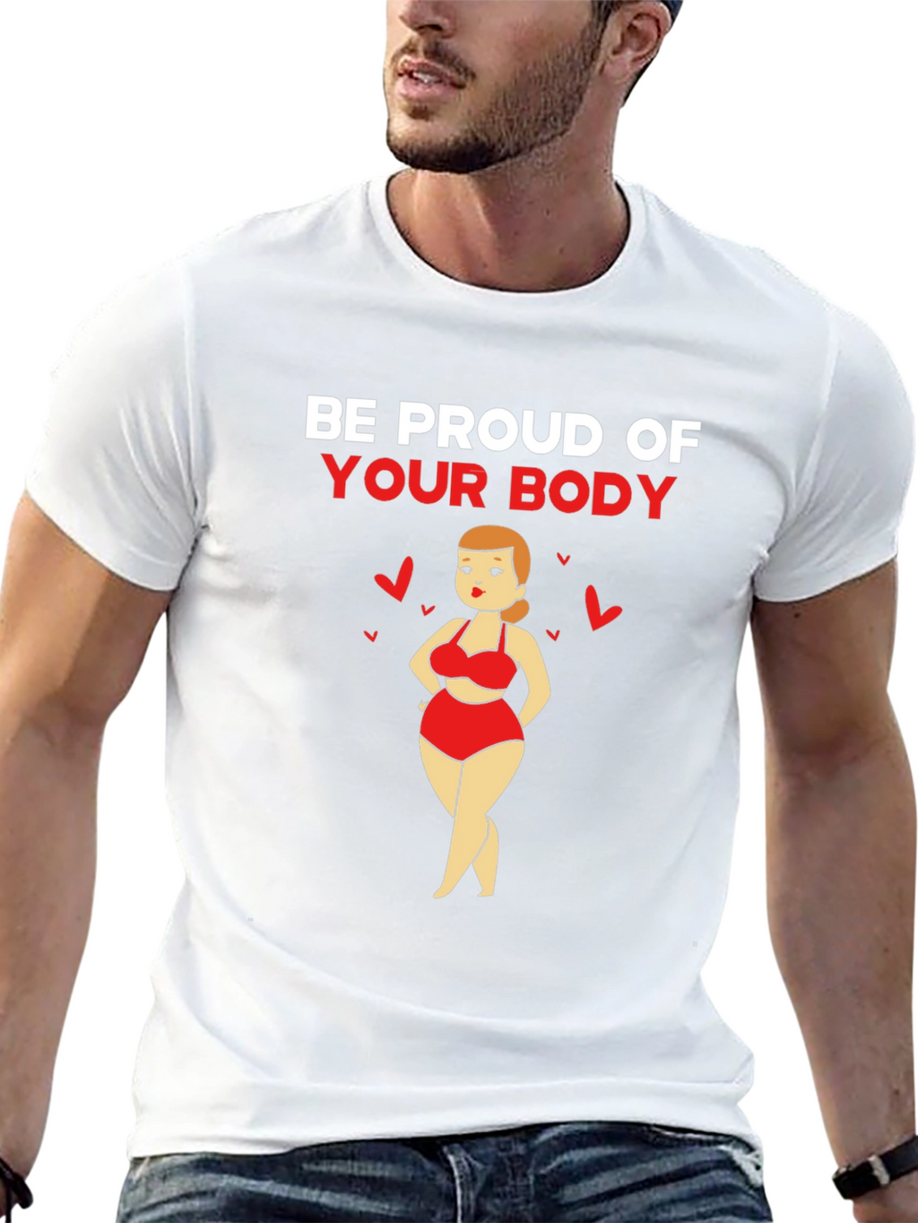 Be Proud Body Positive Graphic Tee