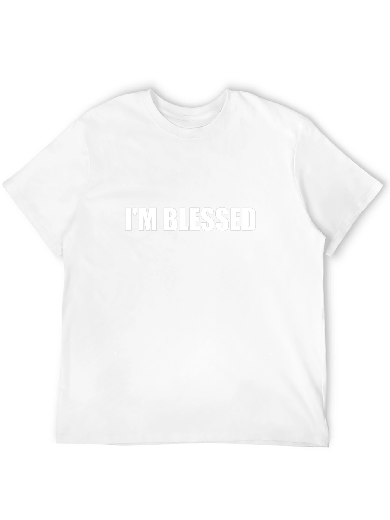 Im Blessed Graphic Tee - Black Cotton Comfort