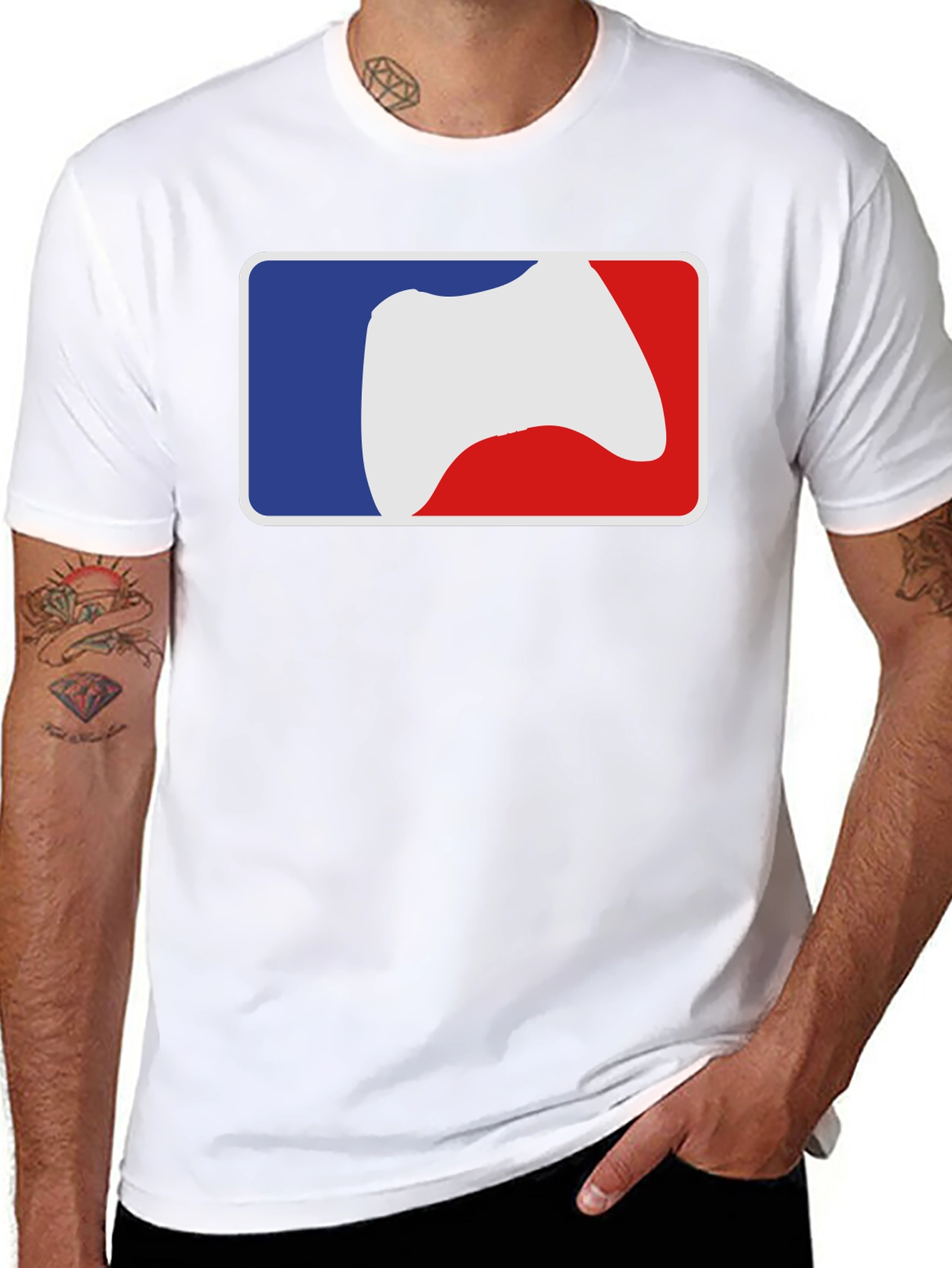 Gamer MLB Logo T-Shirt - Black Cotton Tee