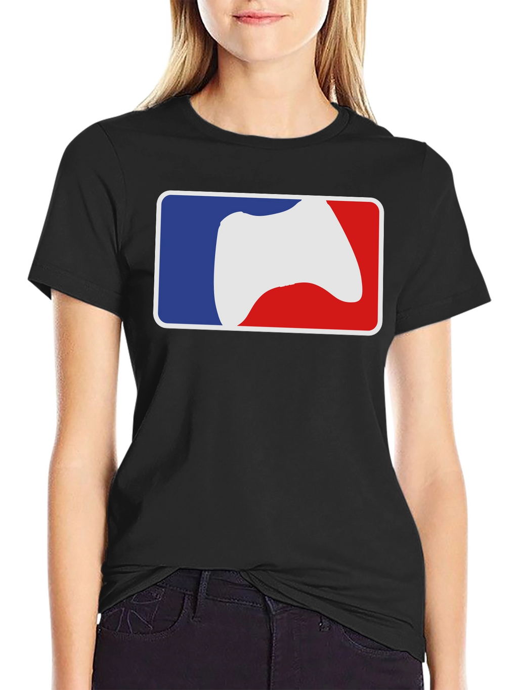 Gamer MLB Logo T-Shirt - Black Cotton Tee