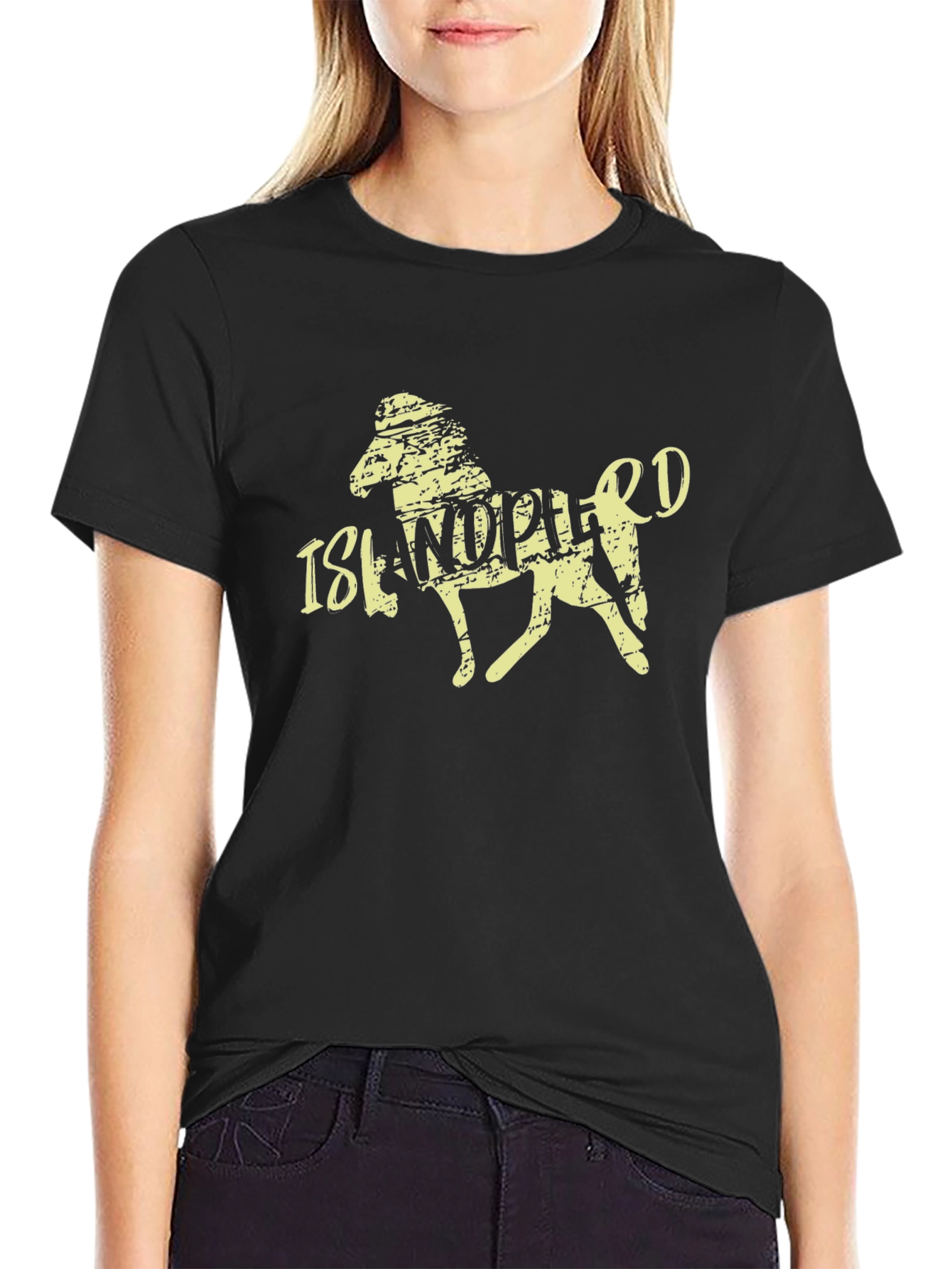 Icelandic Horse T-Shirt - Distressed Graphic Tee