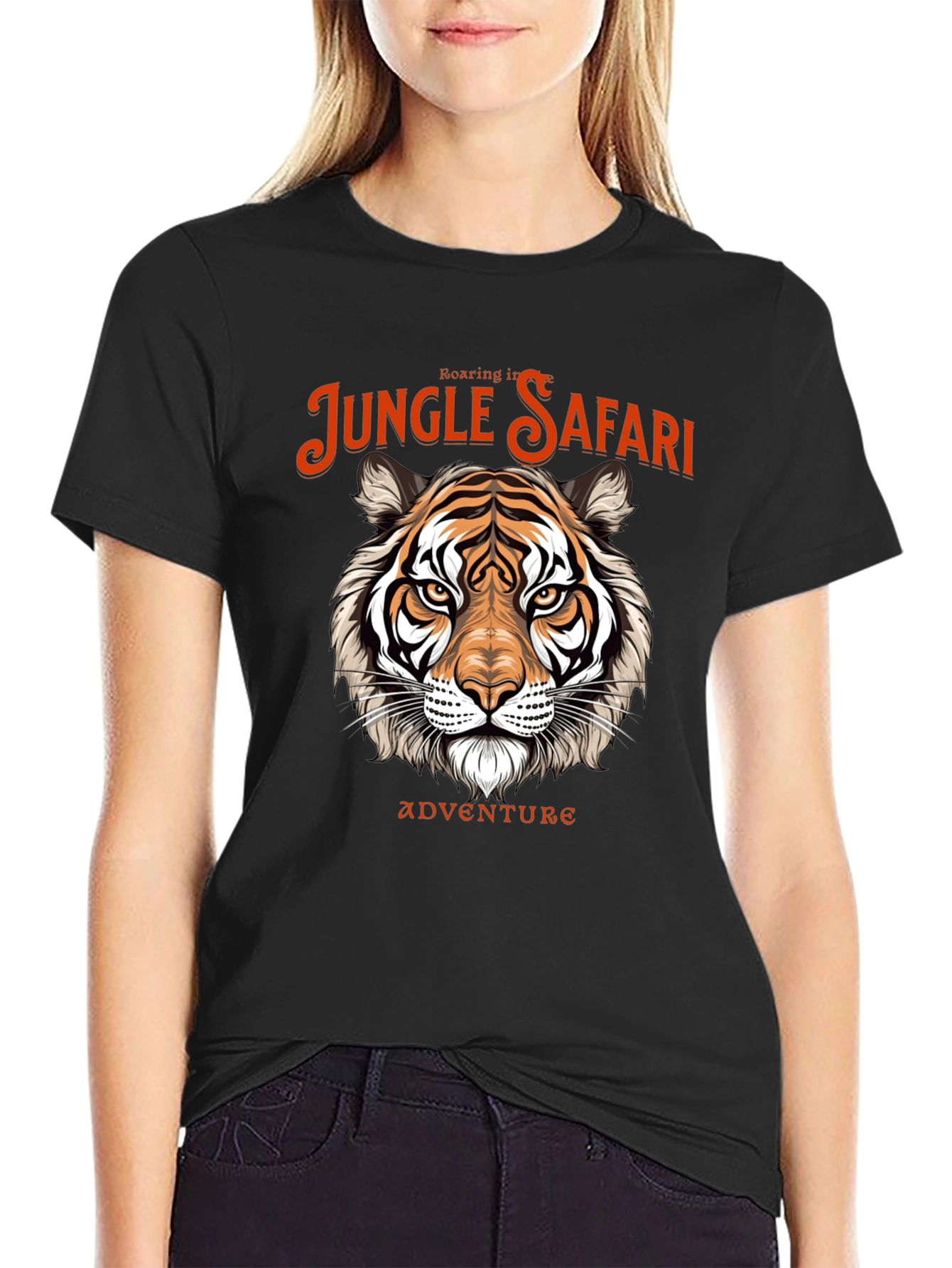 Jungle Safari Tiger Graphic Tee - Adventure Awaits