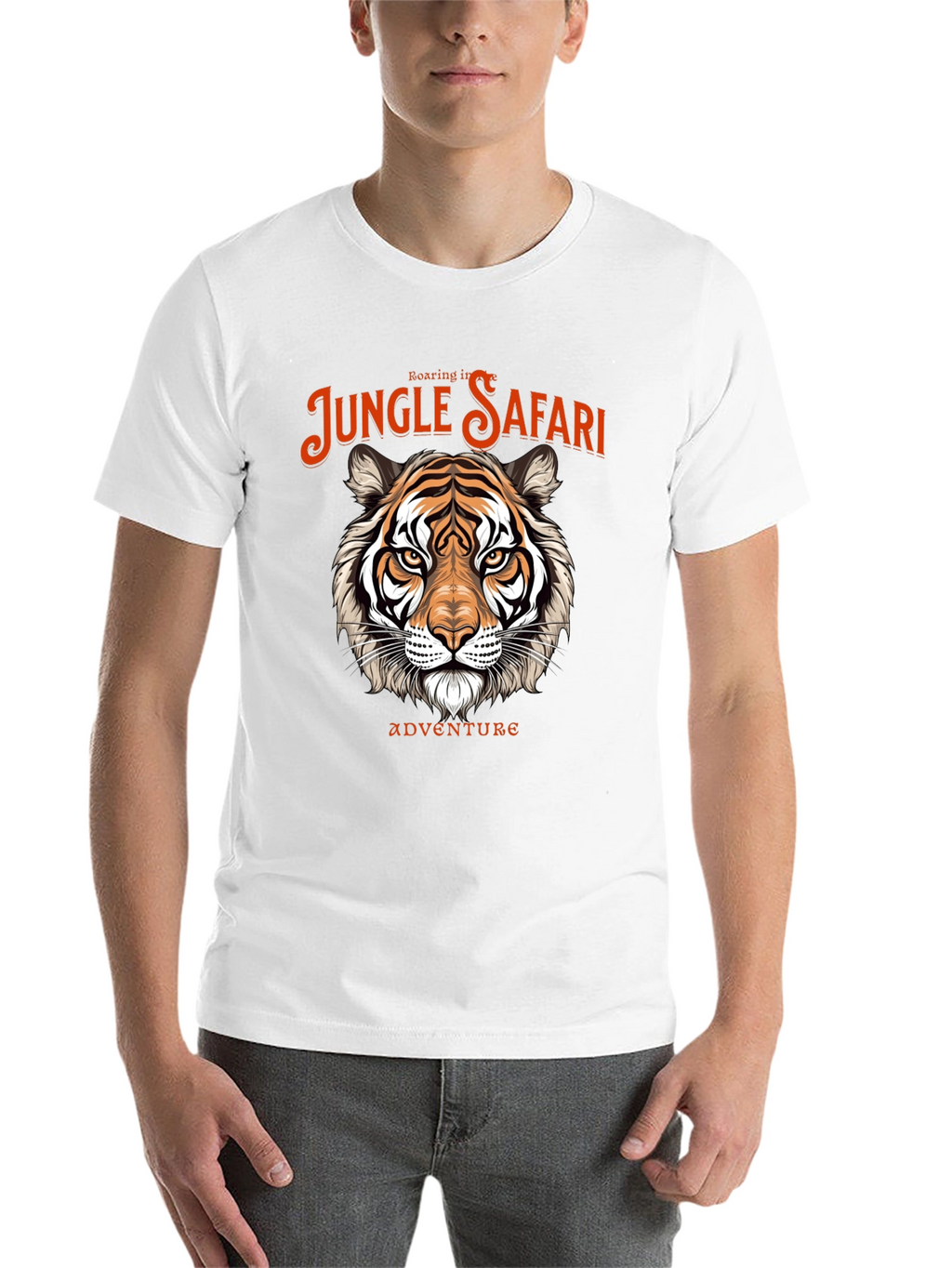 Jungle Safari Tiger Graphic Tee - Adventure Awaits