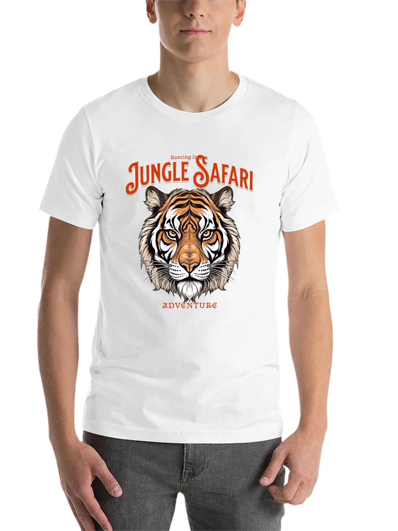 Jungle Safari Tiger Graphic Tee - Adventure Awaits