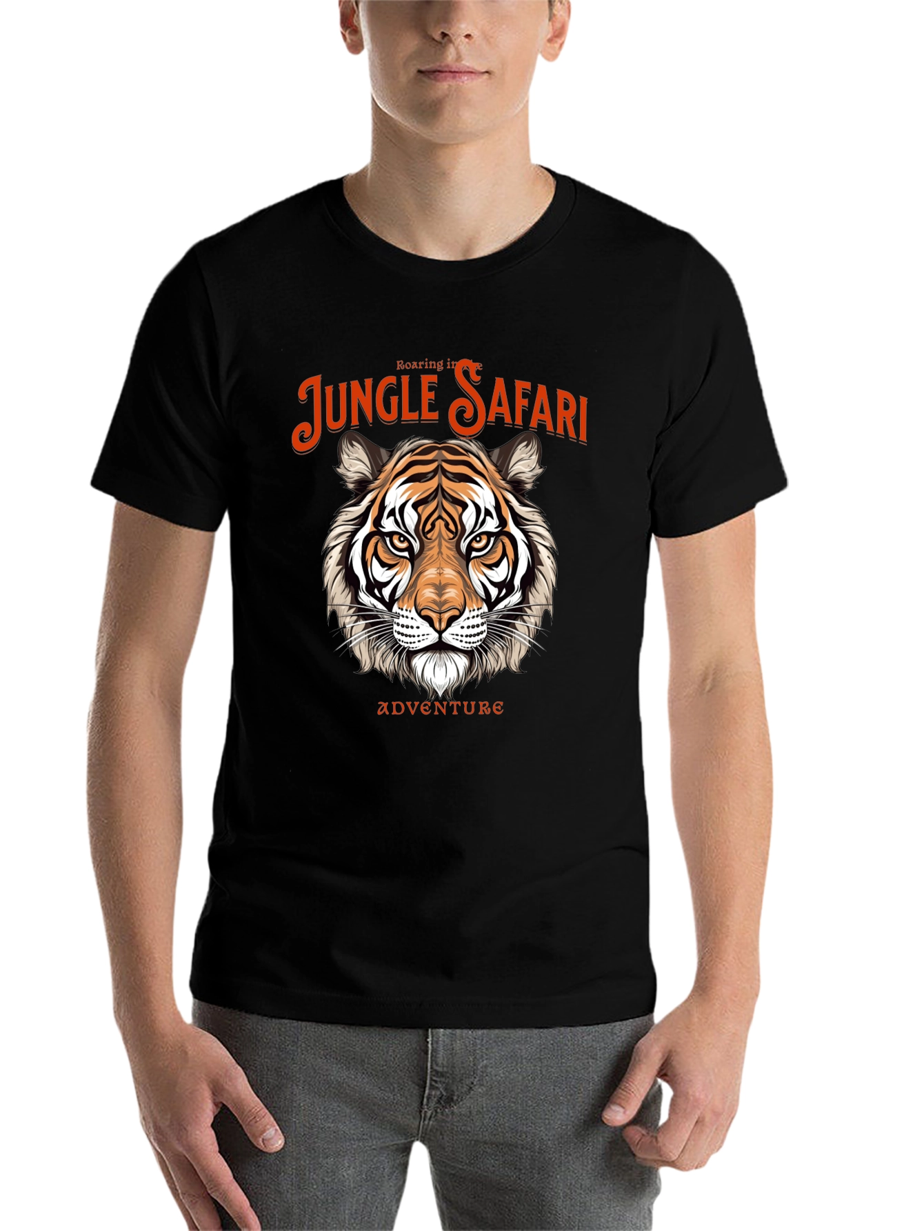 Jungle Safari Tiger Graphic Tee - Adventure Awaits