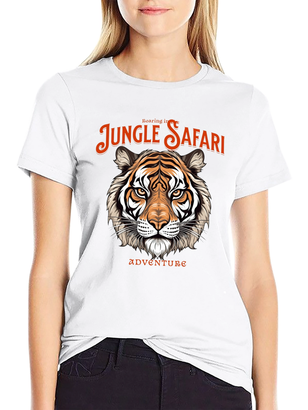 Jungle Safari Tiger Graphic Tee - Adventure Awaits