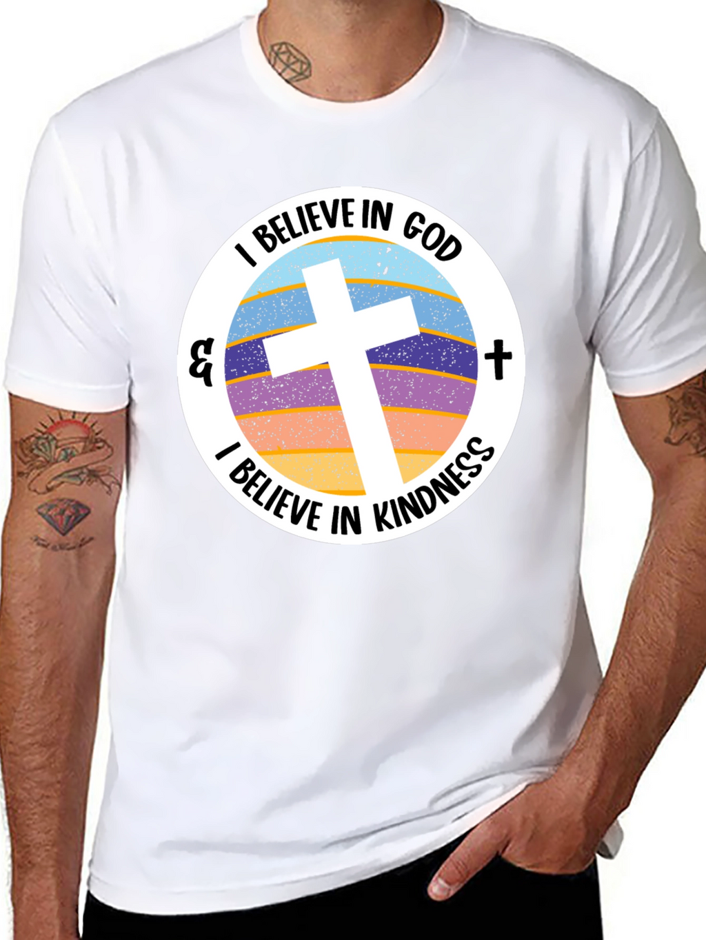 I Believe in God and Kindness Graphic Tee