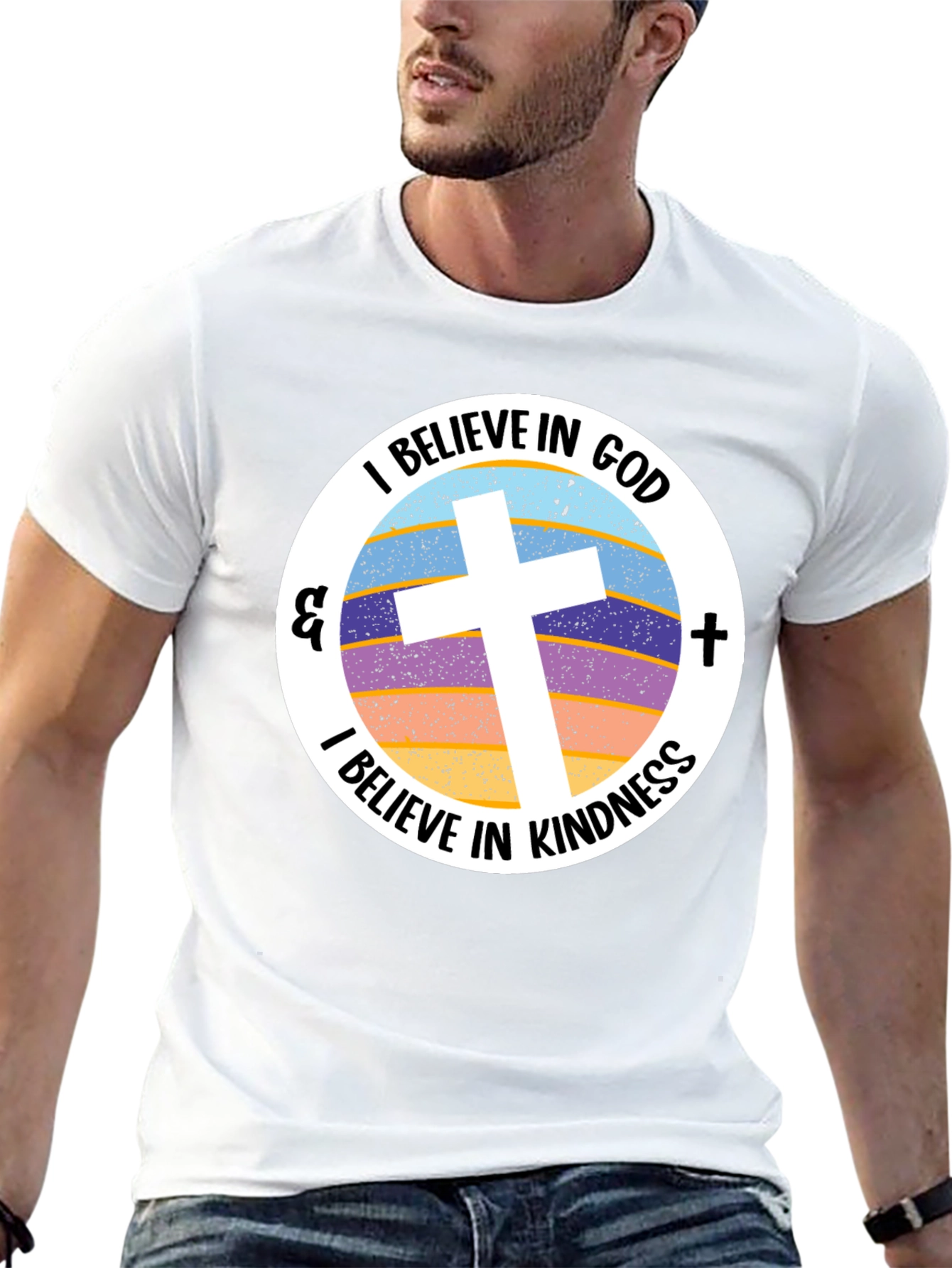 I Believe in God and Kindness Graphic Tee