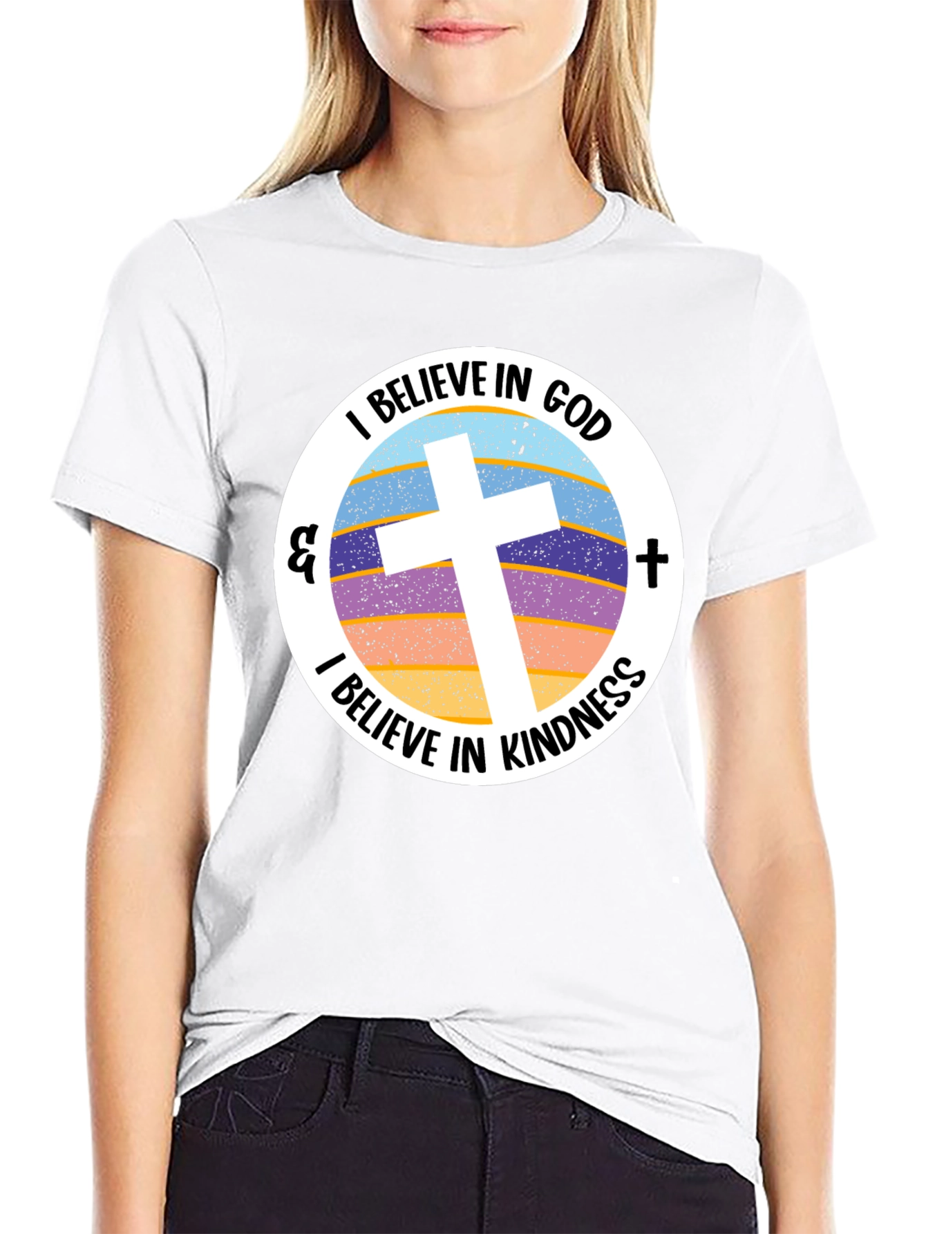 I Believe in God and Kindness Graphic Tee