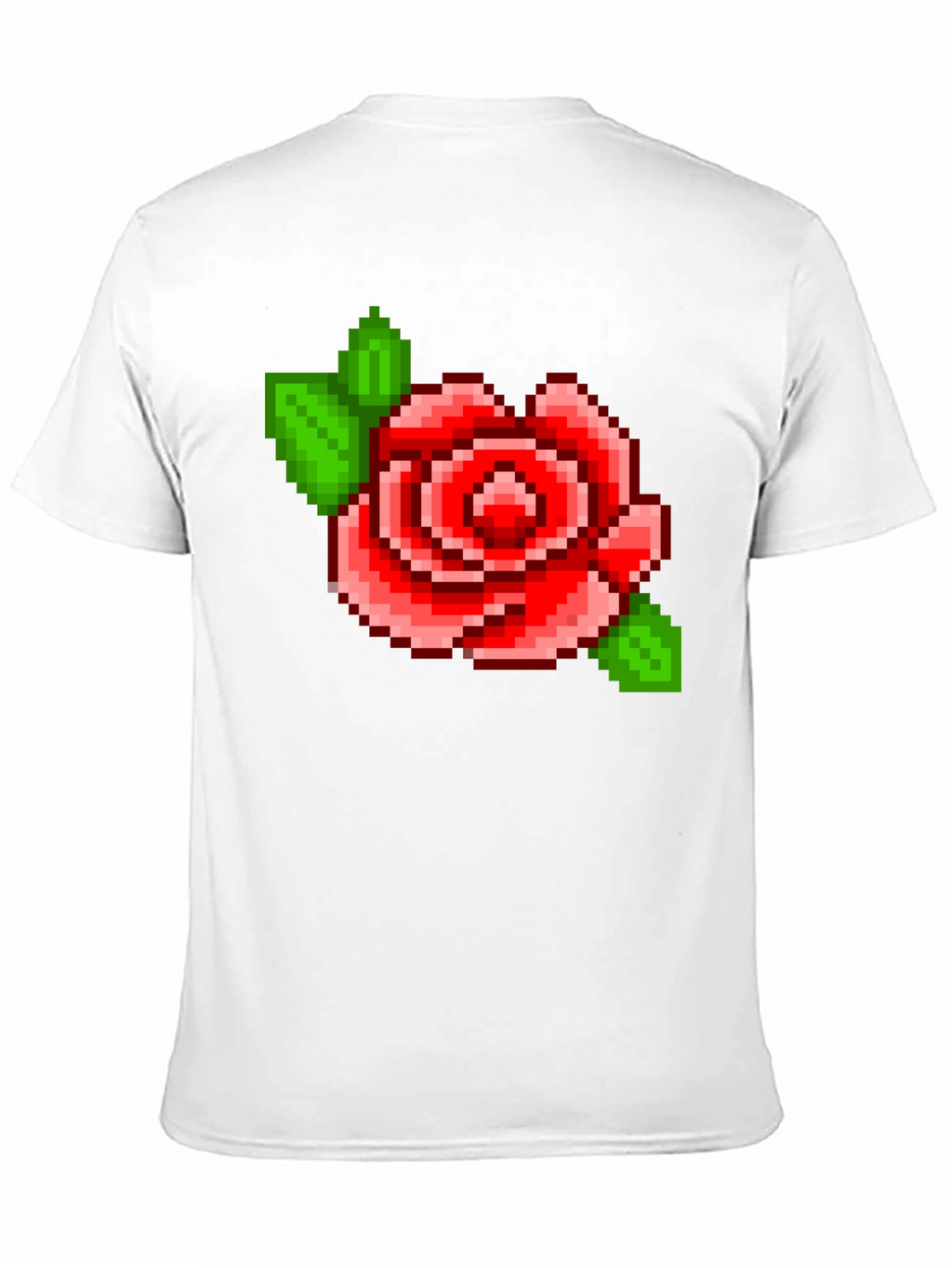 Pixel Rose T-Shirt - Retro Gaming Style
