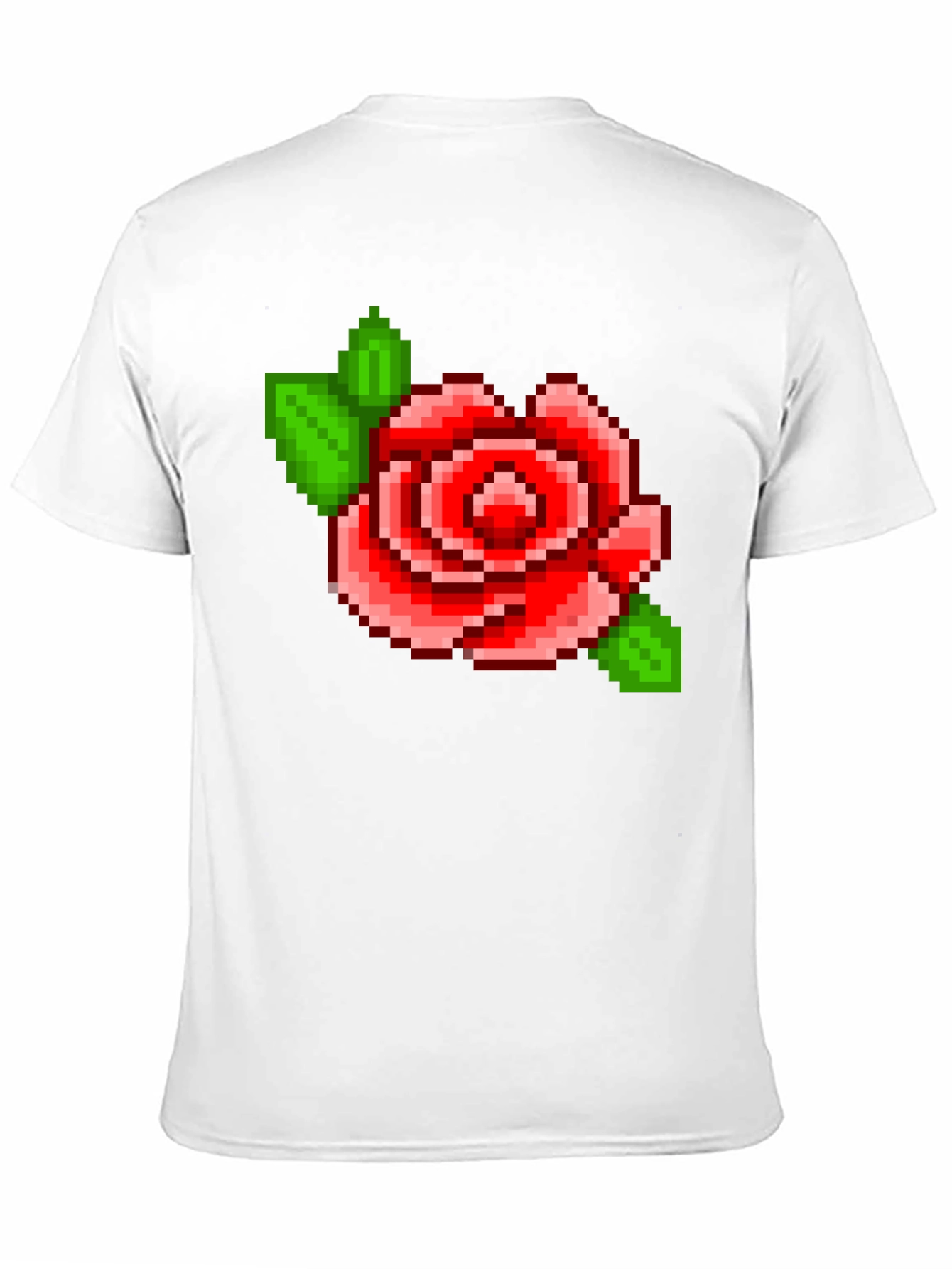 Pixel Rose T-Shirt - Retro Gaming Style